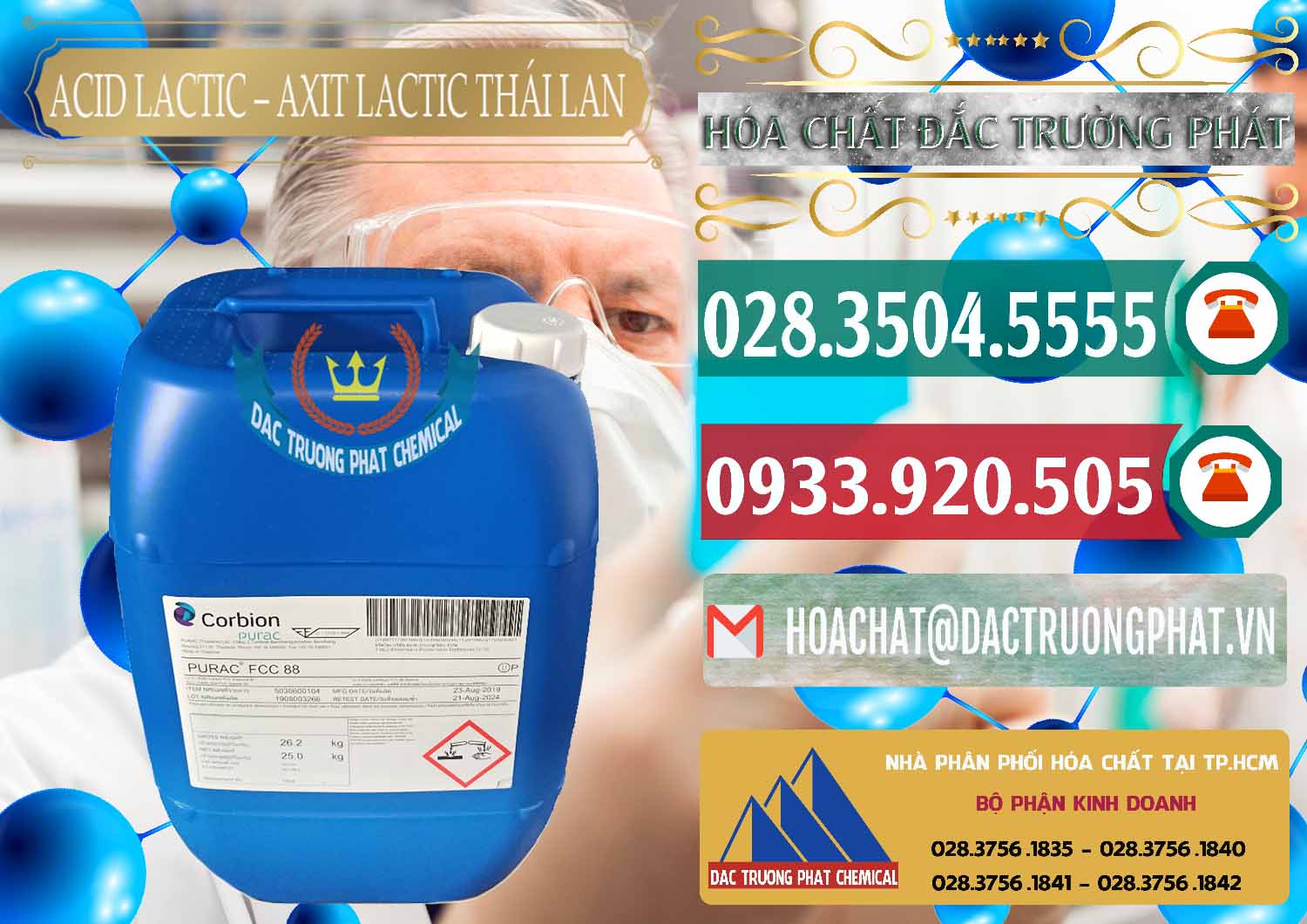 Nhà cung ứng & bán Acid Lactic – Axit Lactic Thái Lan Purac FCC 88 - 0012 - Nơi nhập khẩu & cung cấp hóa chất tại TP.HCM - muabanhoachat.vn