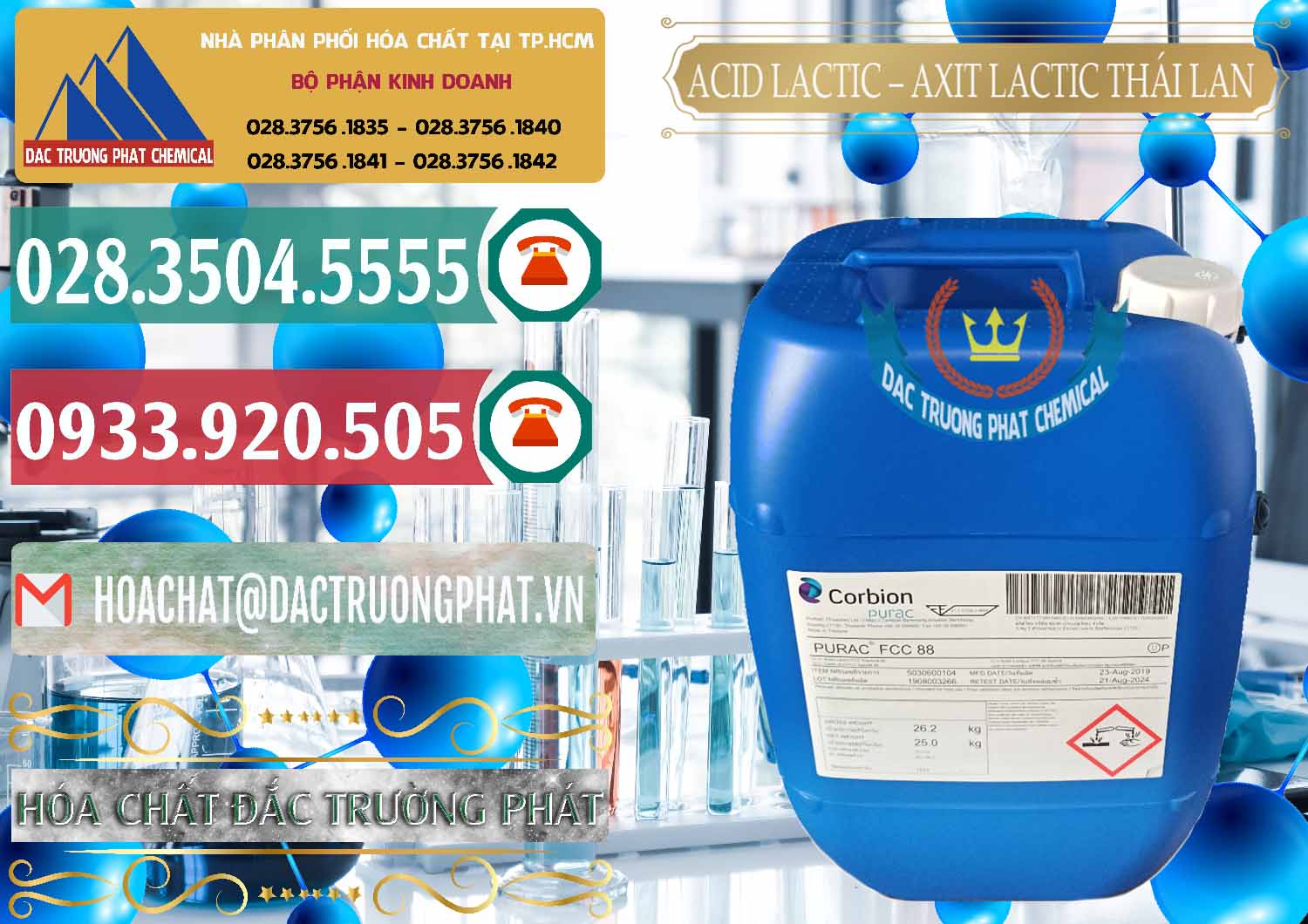 Chuyên cung cấp - bán Acid Lactic – Axit Lactic Thái Lan Purac FCC 88 - 0012 - Chuyên cung cấp - kinh doanh hóa chất tại TP.HCM - muabanhoachat.vn