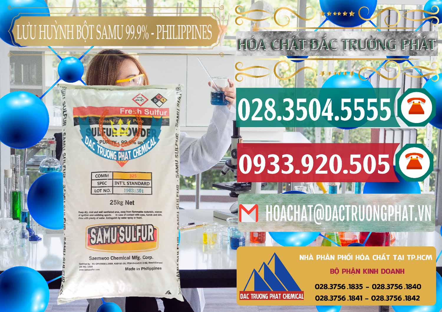 Công ty chuyên bán và cung ứng Lưu huỳnh Bột - Sulfur Powder Samu Philippines - 0201 - Đơn vị chuyên kinh doanh và phân phối hóa chất tại TP.HCM - muabanhoachat.vn