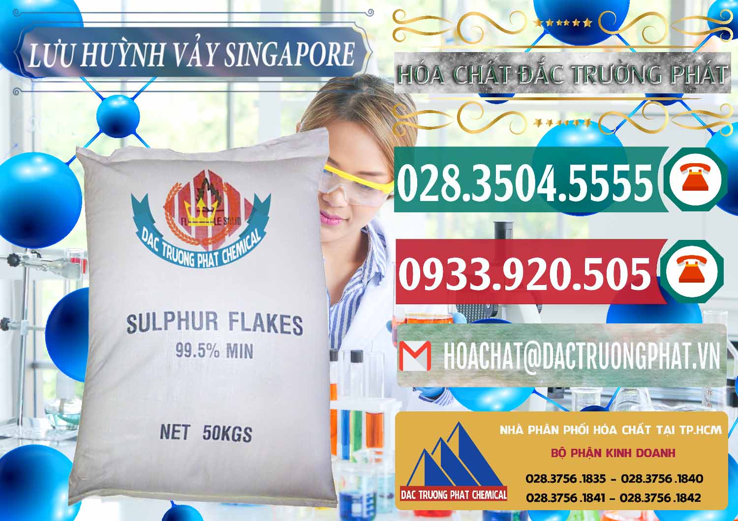Nhà cung cấp _ bán Lưu huỳnh Vảy - Sulfur Flakes Singapore - 0346 - Đơn vị chuyên cung ứng _ phân phối hóa chất tại TP.HCM - muabanhoachat.vn