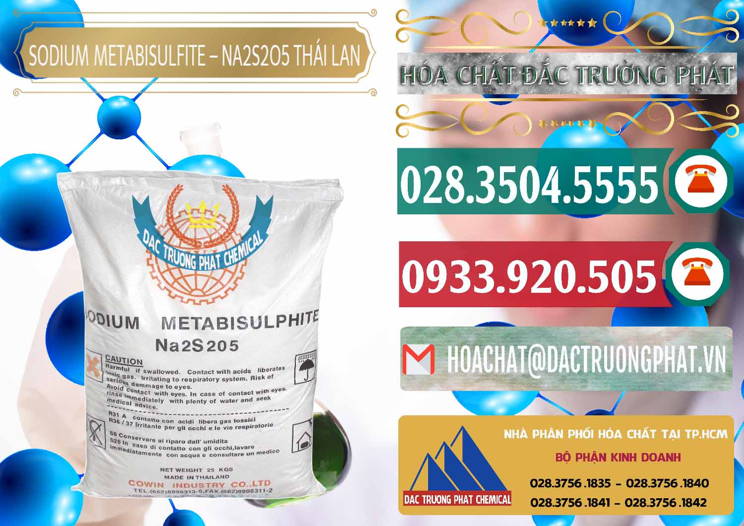Công ty chuyên cung ứng & bán Sodium Metabisulfite - NA2S2O5 Thái Lan Cowin - 0145 - Phân phối & kinh doanh hóa chất tại TP.HCM - muabanhoachat.vn