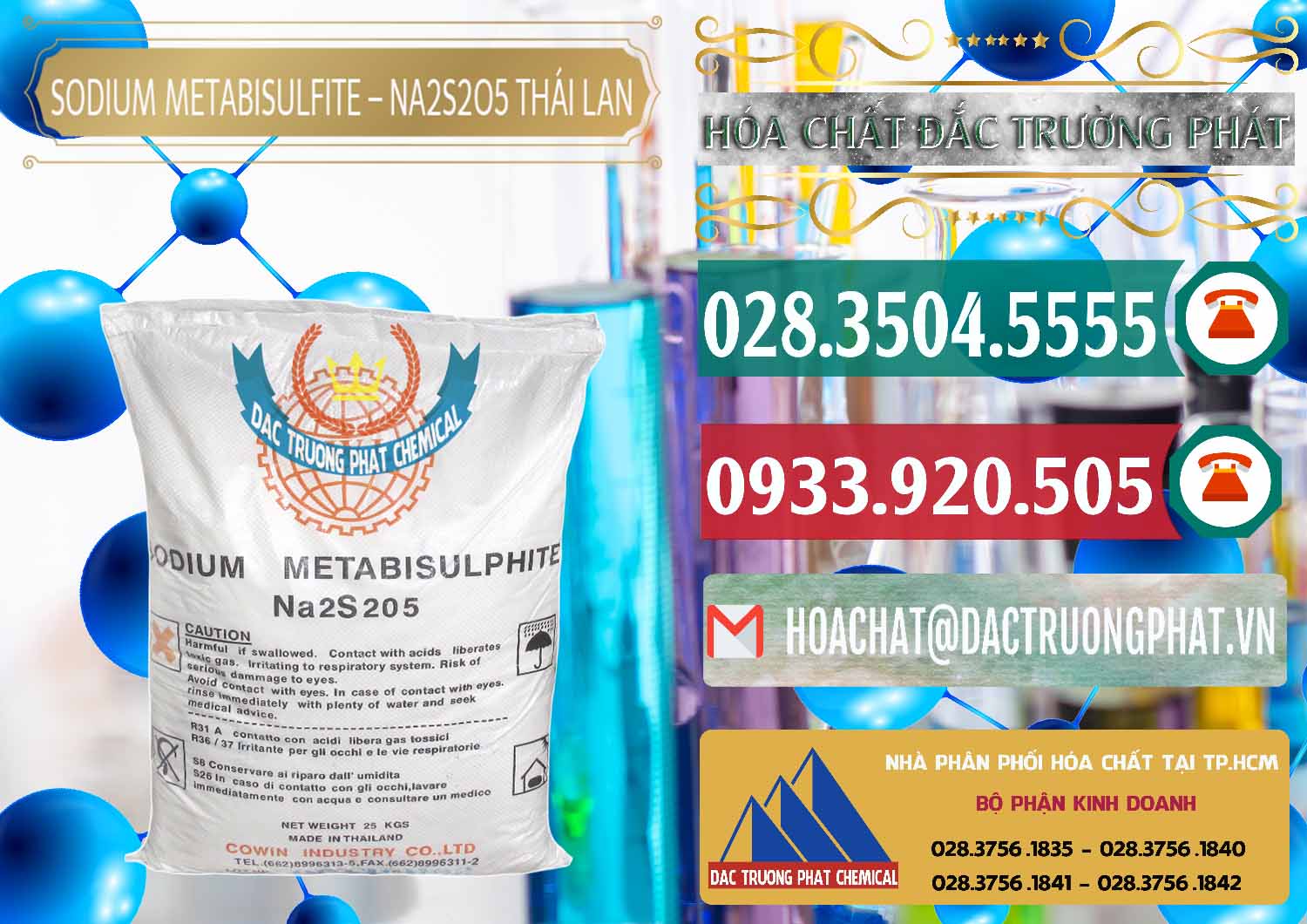 Bán ( phân phối ) Sodium Metabisulfite - NA2S2O5 Thái Lan Cowin - 0145 - Nơi chuyên bán _ phân phối hóa chất tại TP.HCM - muabanhoachat.vn