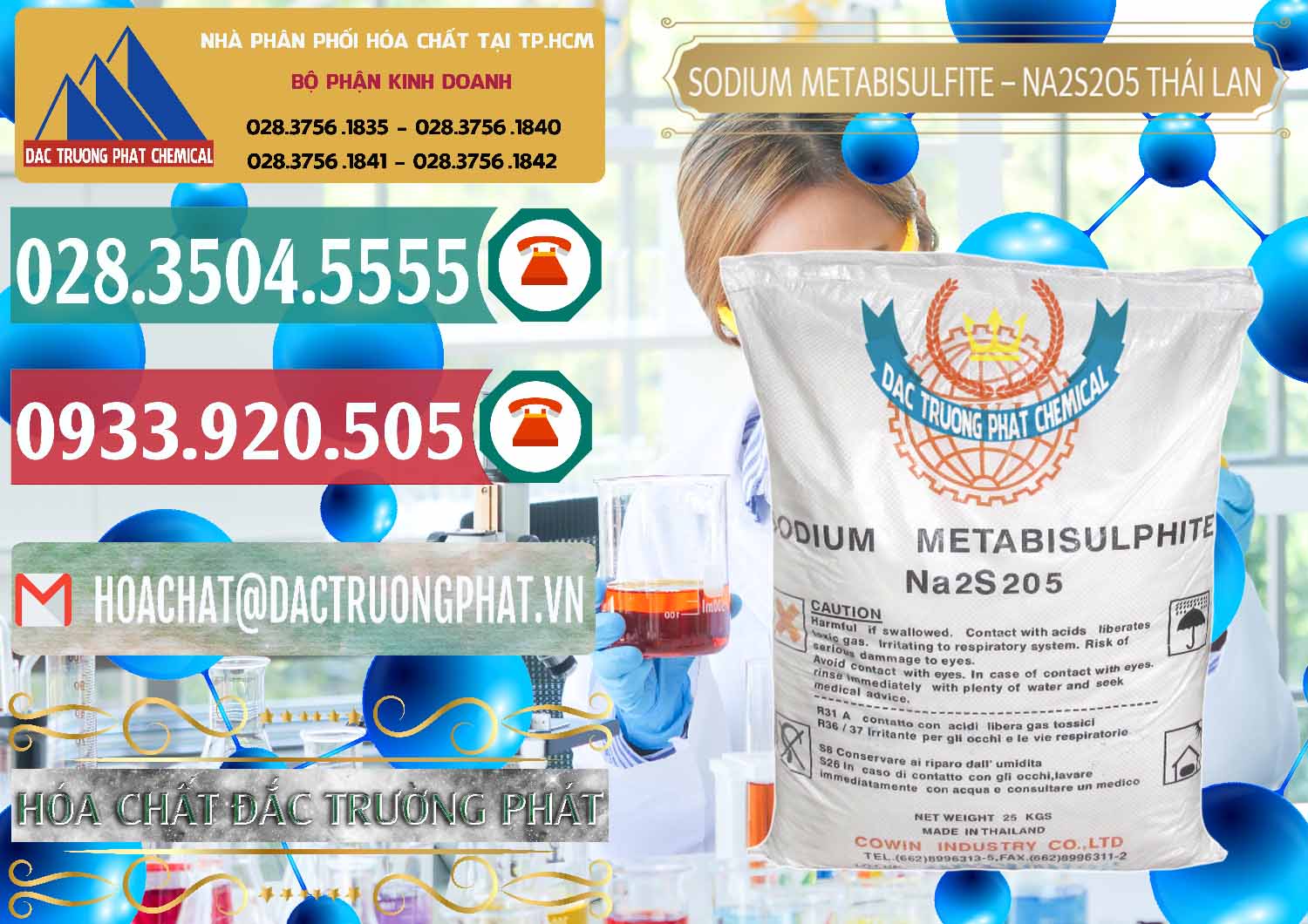Nơi chuyên cung ứng & bán Sodium Metabisulfite - NA2S2O5 Thái Lan Cowin - 0145 - Công ty phân phối & cung cấp hóa chất tại TP.HCM - muabanhoachat.vn