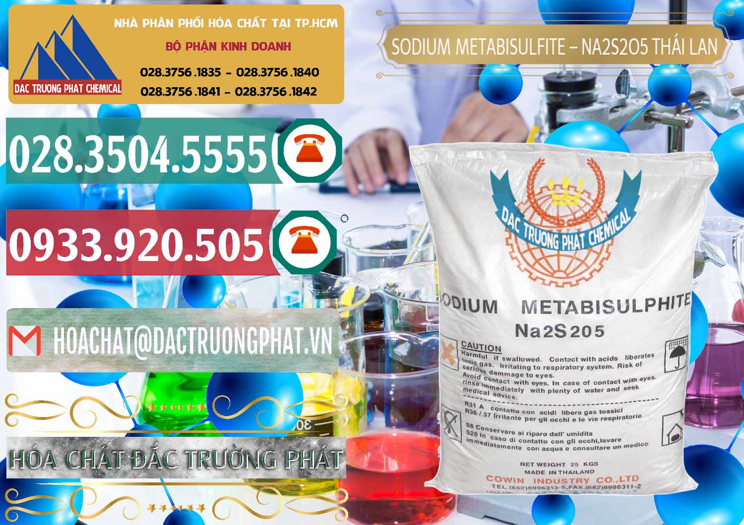 Đơn vị chuyên phân phối & bán Sodium Metabisulfite - NA2S2O5 Thái Lan Cowin - 0145 - Đơn vị cung cấp _ phân phối hóa chất tại TP.HCM - muabanhoachat.vn