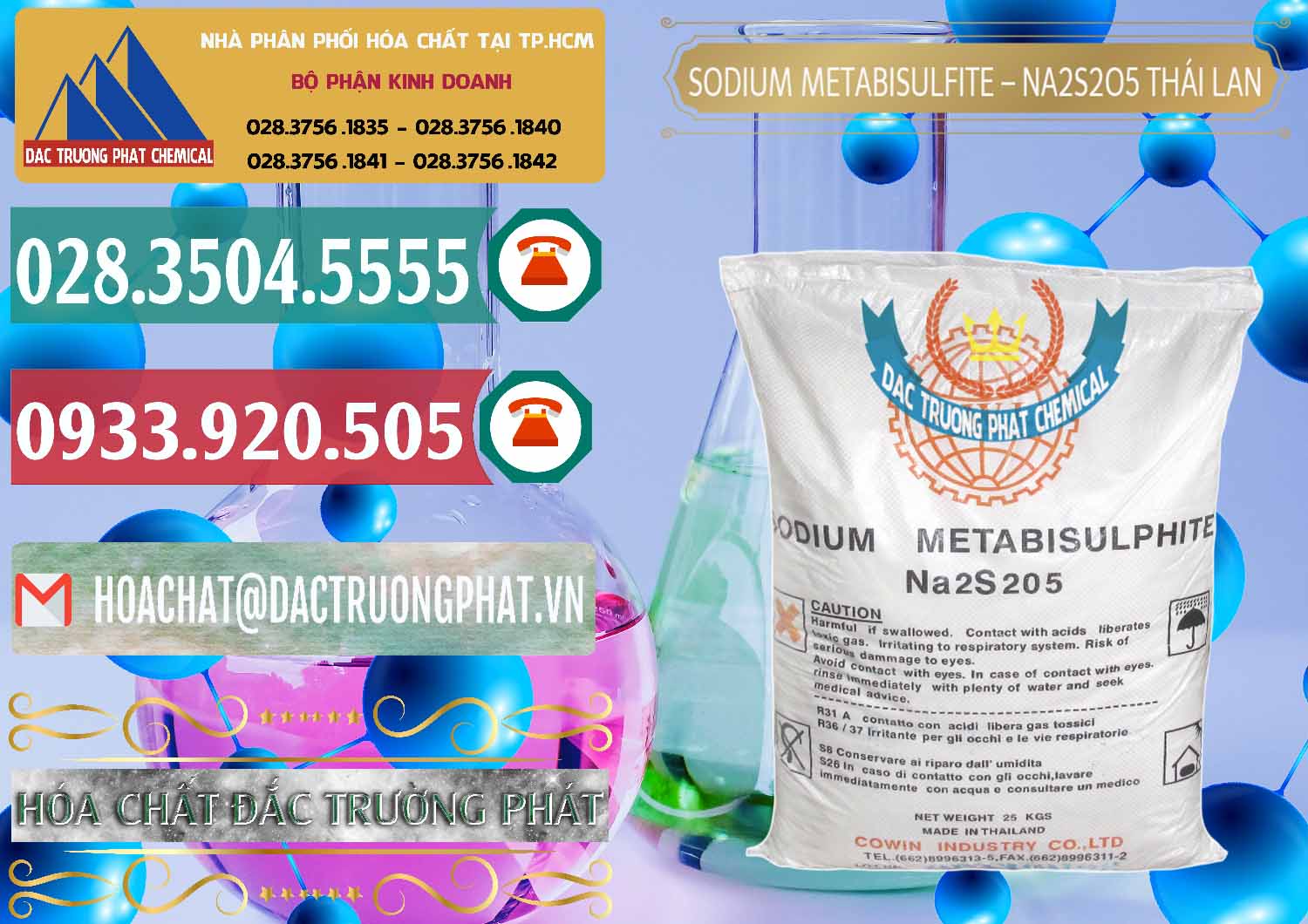 Đơn vị cung ứng và bán Sodium Metabisulfite - NA2S2O5 Thái Lan Cowin - 0145 - Cty cung cấp - nhập khẩu hóa chất tại TP.HCM - muabanhoachat.vn