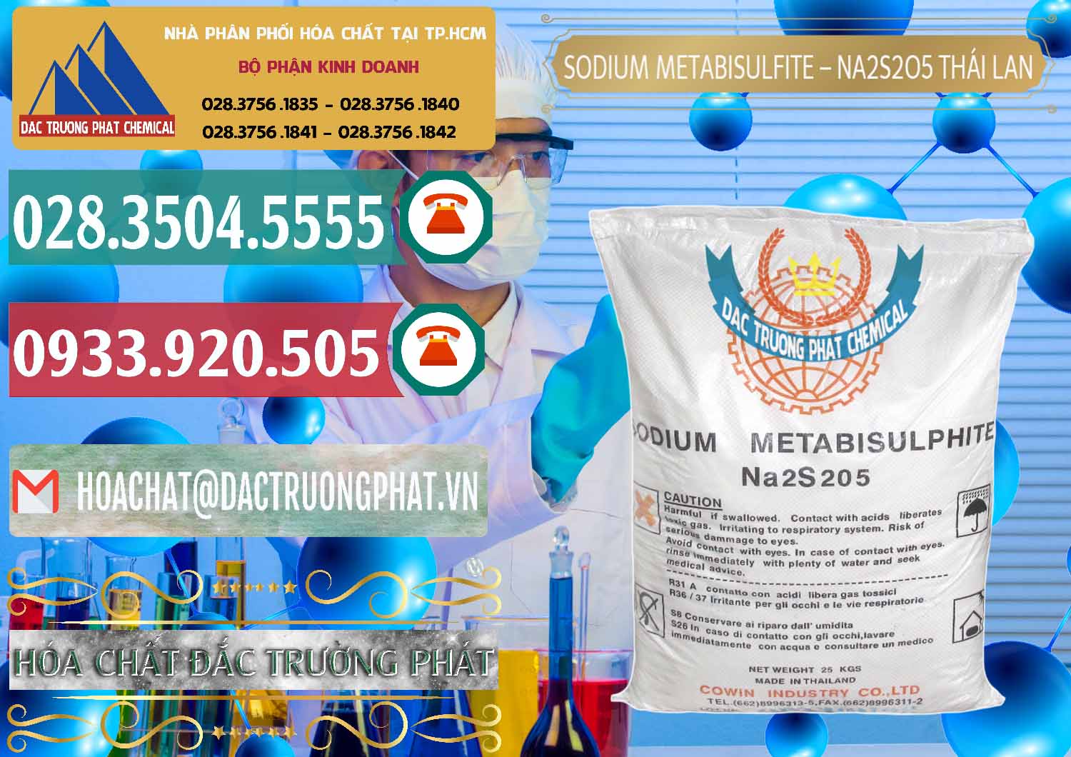 Công ty chuyên phân phối _ bán Sodium Metabisulfite - NA2S2O5 Thái Lan Cowin - 0145 - Đơn vị bán và cung cấp hóa chất tại TP.HCM - muabanhoachat.vn