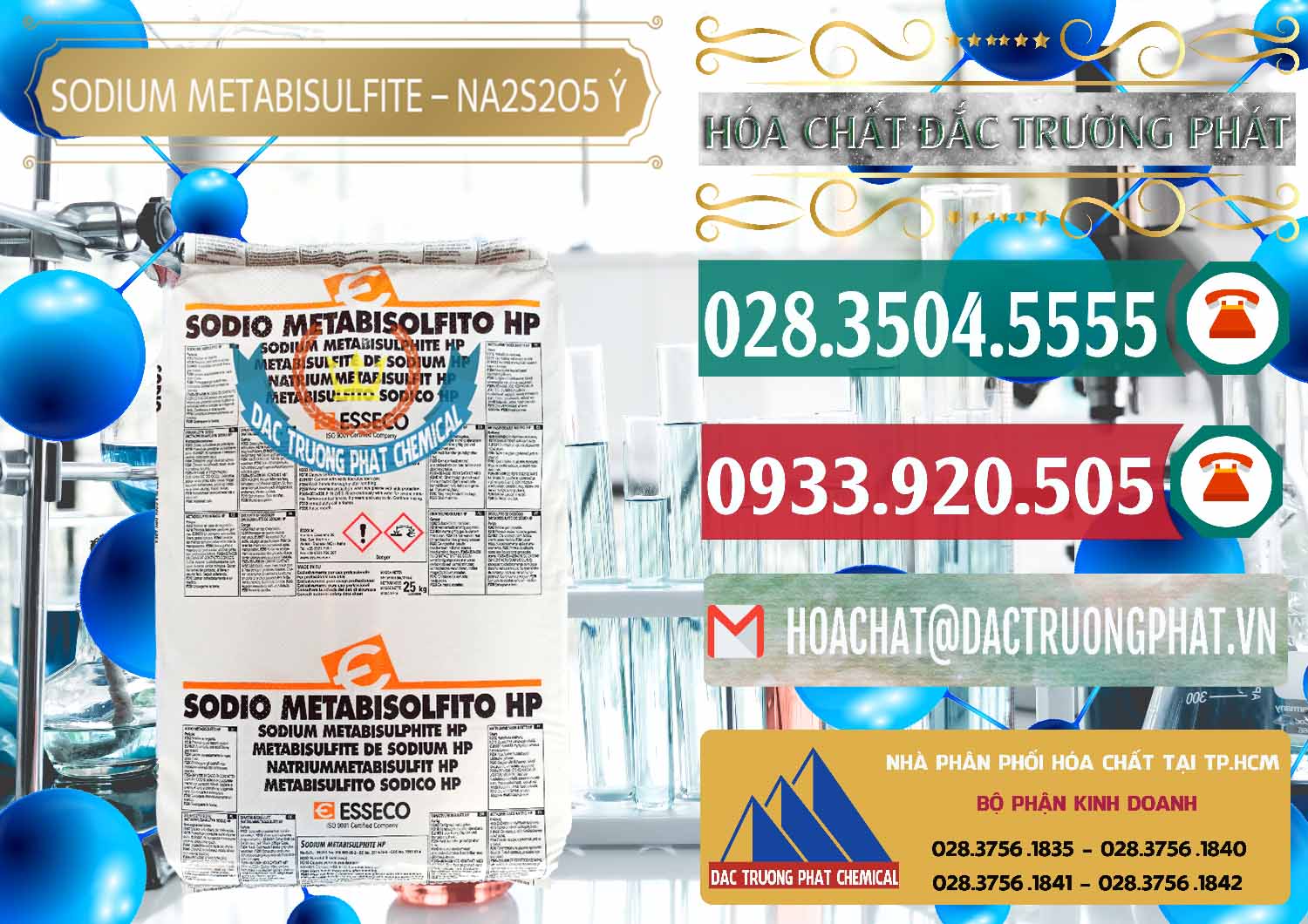 Nhập khẩu và bán Sodium Metabisulfite - NA2S2O5 Food Grade Esseco Ý Italy - 0146 - Nơi phân phối - cung cấp hóa chất tại TP.HCM - muabanhoachat.vn