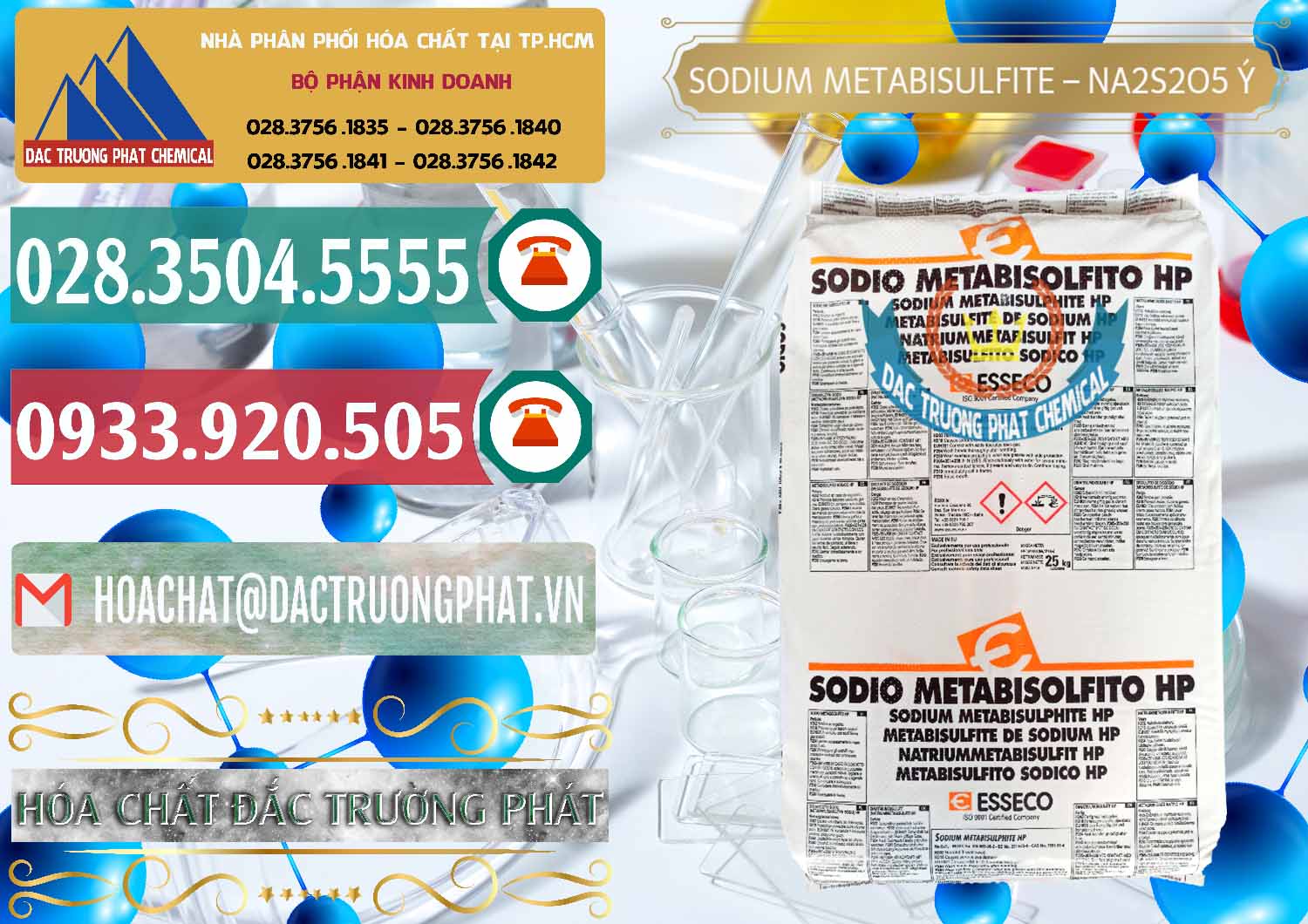 Nơi chuyên bán - phân phối Sodium Metabisulfite - NA2S2O5 Food Grade Esseco Ý Italy - 0146 - Đơn vị chuyên kinh doanh ( phân phối ) hóa chất tại TP.HCM - muabanhoachat.vn