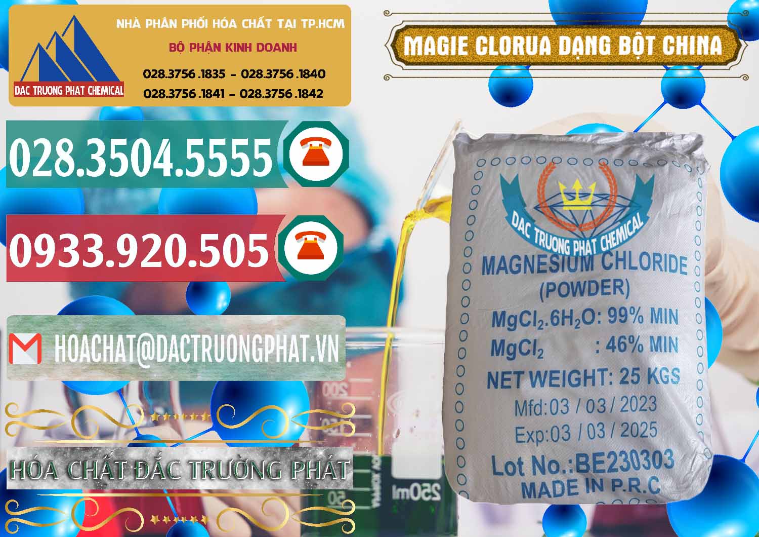 Nơi chuyên bán ( cung ứng ) Magie Clorua – MGCL2 96% Dạng Bột Logo Kim Cương Trung Quốc China - 0387 - Cung cấp & nhập khẩu hóa chất tại TP.HCM - muabanhoachat.vn