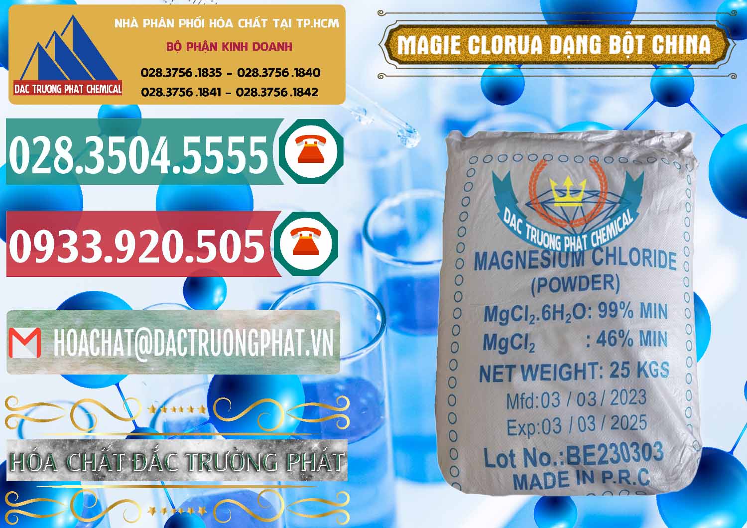 Đơn vị chuyên cung cấp và bán Magie Clorua – MGCL2 96% Dạng Bột Logo Kim Cương Trung Quốc China - 0387 - Đơn vị kinh doanh và phân phối hóa chất tại TP.HCM - muabanhoachat.vn
