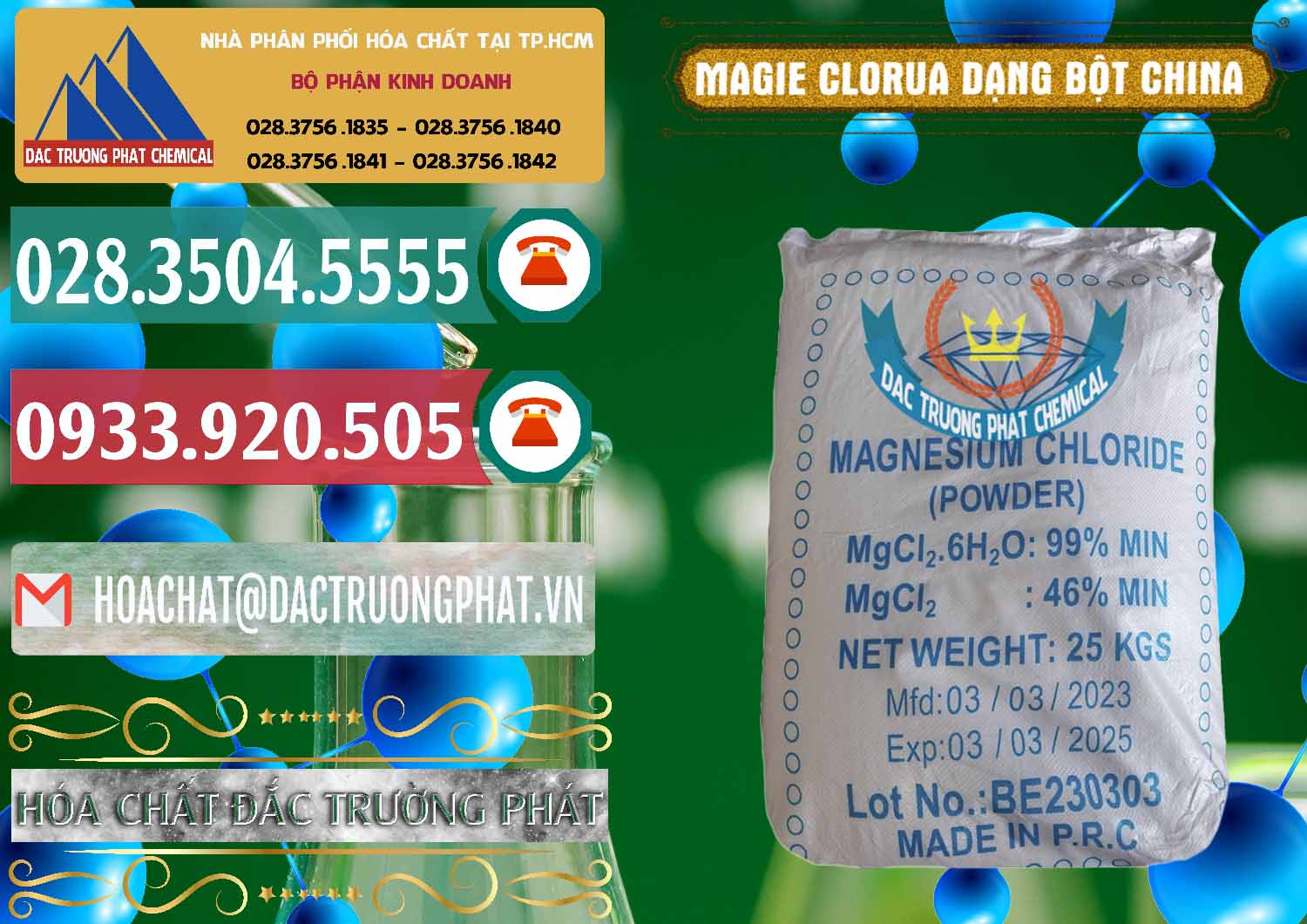 Chuyên cung ứng _ bán Magie Clorua – MGCL2 96% Dạng Bột Logo Kim Cương Trung Quốc China - 0387 - Công ty bán & cung cấp hóa chất tại TP.HCM - muabanhoachat.vn