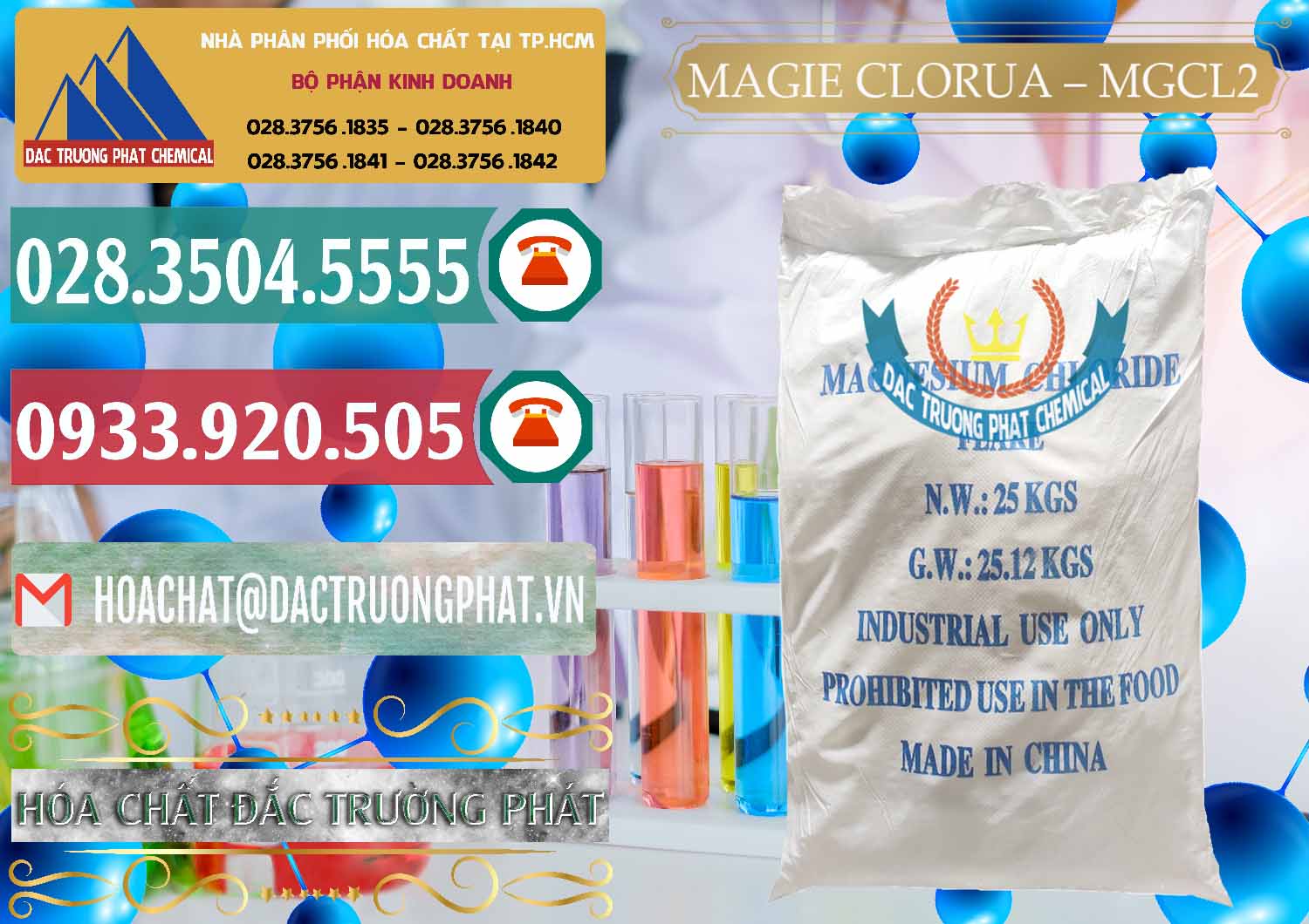 Nhà cung ứng & bán Magie Clorua – MGCL2 96% Dạng Vảy Trung Quốc China - 0091 - Cty cung cấp và kinh doanh hóa chất tại TP.HCM - muabanhoachat.vn