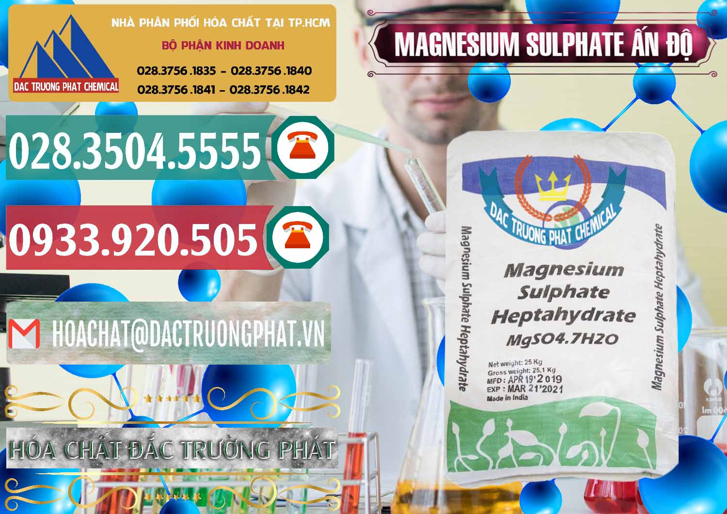 Kinh doanh _ bán MGSO4.7H2O – Magnesium Sulphate Heptahydrate Ấn Độ India - 0362 - Nơi chuyên phân phối ( nhập khẩu ) hóa chất tại TP.HCM - muabanhoachat.vn