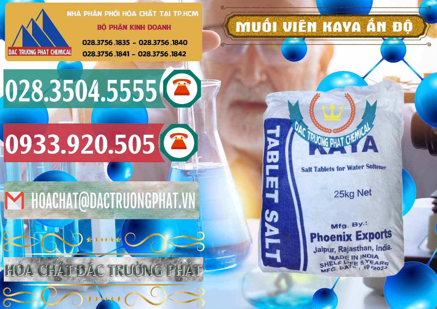 Cty bán ( cung cấp ) Muối NaCL – Sodium Chloride Dạng Viên Tablets Kaya Ấn Độ India - 0368 - Chuyên cung cấp - phân phối hóa chất tại TP.HCM - muabanhoachat.vn