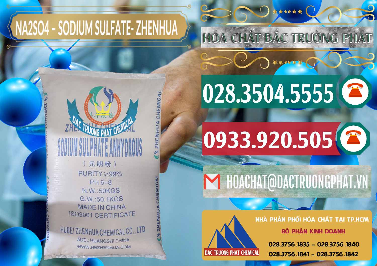 Đơn vị chuyên nhập khẩu ( bán ) Sodium Sulphate - Muối Sunfat Na2SO4 Zhenhua Trung Quốc China - 0101 - Cty nhập khẩu ( phân phối ) hóa chất tại TP.HCM - muabanhoachat.vn
