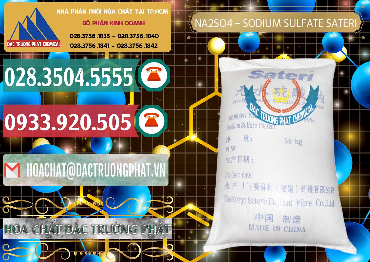 Sodium Sulphate - Muối Sunfat Na2SO4 Sateri Trung Quốc China Công ty bán và cung cấp Sodium Sulphate - Muối Sunfat Na2SO4 Sateri Trung Quốc China - 0100 - Nhà phân phối ( kinh doanh ) hóa chất tại TP.HCM - muabanhoachat.vn