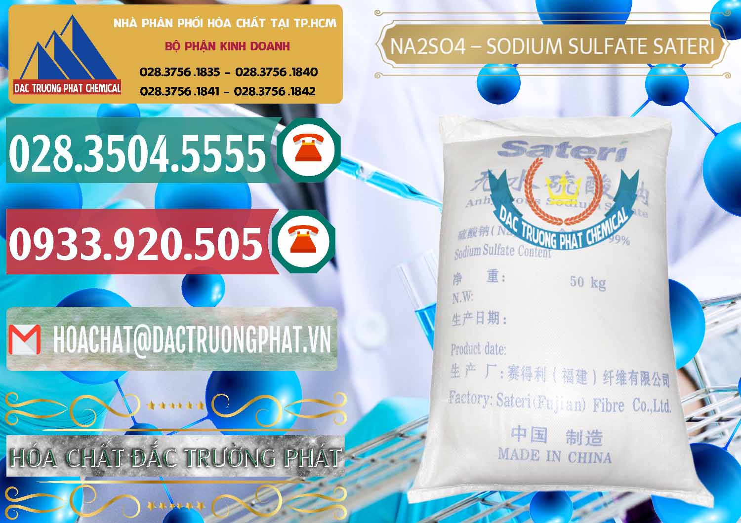 Sodium Sulphate - Muối Sunfat Na2SO4 Sateri Trung Quốc China Công ty chuyên bán _ phân phối Sodium Sulphate - Muối Sunfat Na2SO4 Sateri Trung Quốc China - 0100 - Bán - cung cấp hóa chất tại TP.HCM - muabanhoachat.vn