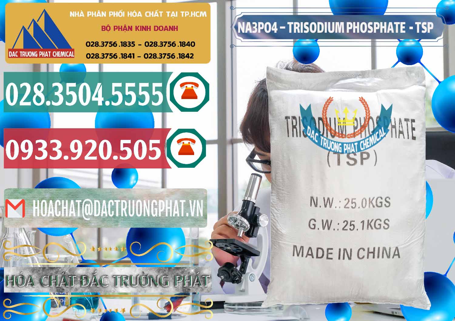 Nơi chuyên bán - cung cấp Na3PO4 – Trisodium Phosphate Trung Quốc China TSP - 0103 - Đơn vị chuyên phân phối - nhập khẩu hóa chất tại TP.HCM - muabanhoachat.vn