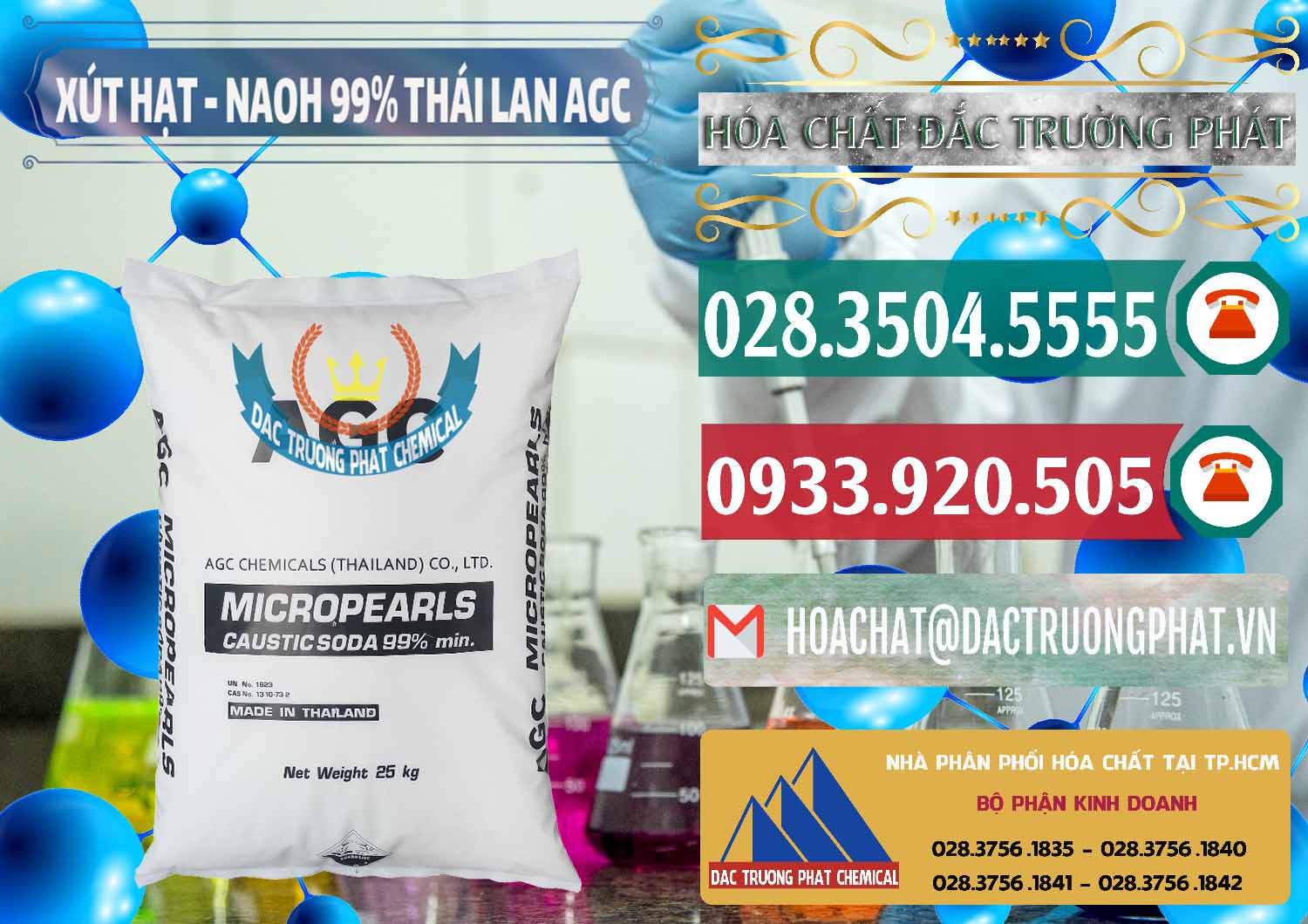 Nơi kinh doanh & bán Xút Hạt - NaOH Bột 99% AGC Thái Lan - 0168 - Nơi chuyên cung cấp & nhập khẩu hóa chất tại TP.HCM - muabanhoachat.vn