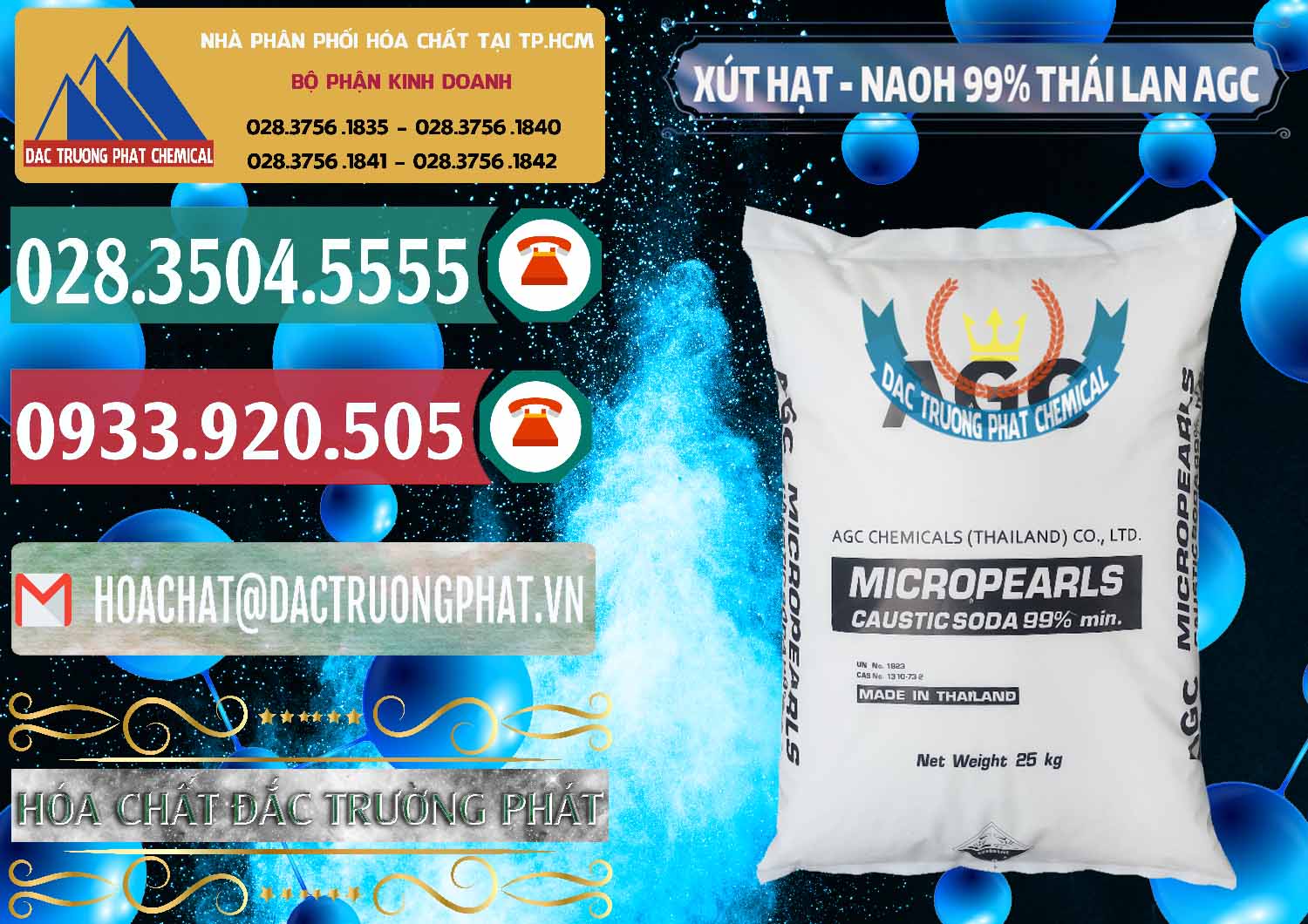 Công ty bán & cung ứng Xút Hạt - NaOH Bột 99% AGC Thái Lan - 0168 - Cty chuyên nhập khẩu & phân phối hóa chất tại TP.HCM - muabanhoachat.vn