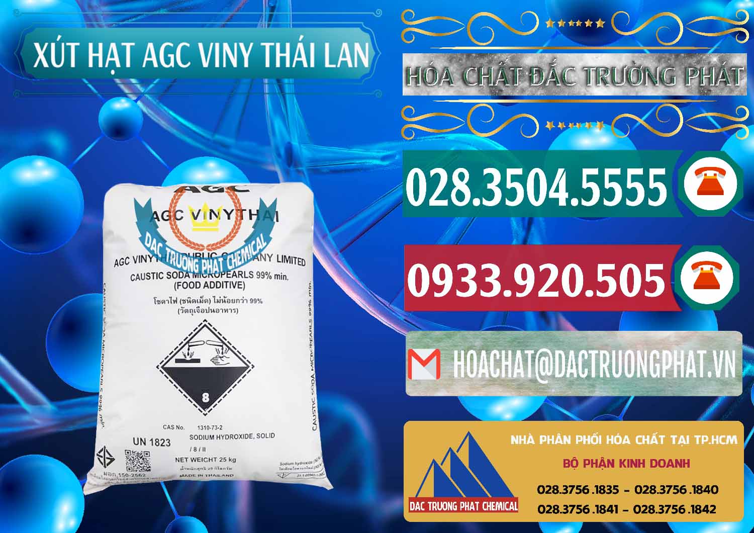 Bán - cung cấp Xút Hạt - NaOH Bột 99% AGC Viny Thái Lan - 0399 - Cty phân phối _ nhập khẩu hóa chất tại TP.HCM - muabanhoachat.vn