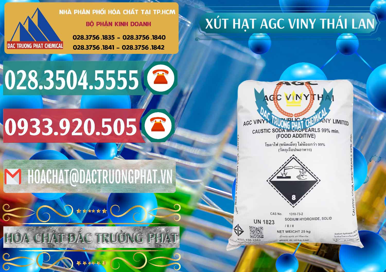 Chuyên bán - cung ứng Xút Hạt - NaOH Bột 99% AGC Viny Thái Lan - 0399 - Công ty chuyên cung cấp ( bán ) hóa chất tại TP.HCM - muabanhoachat.vn