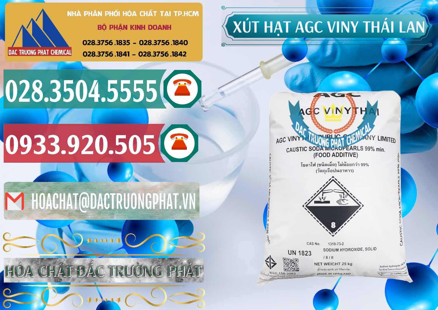 Cty kinh doanh & bán Xút Hạt - NaOH Bột 99% AGC Viny Thái Lan - 0399 - Công ty cung cấp - phân phối hóa chất tại TP.HCM - muabanhoachat.vn