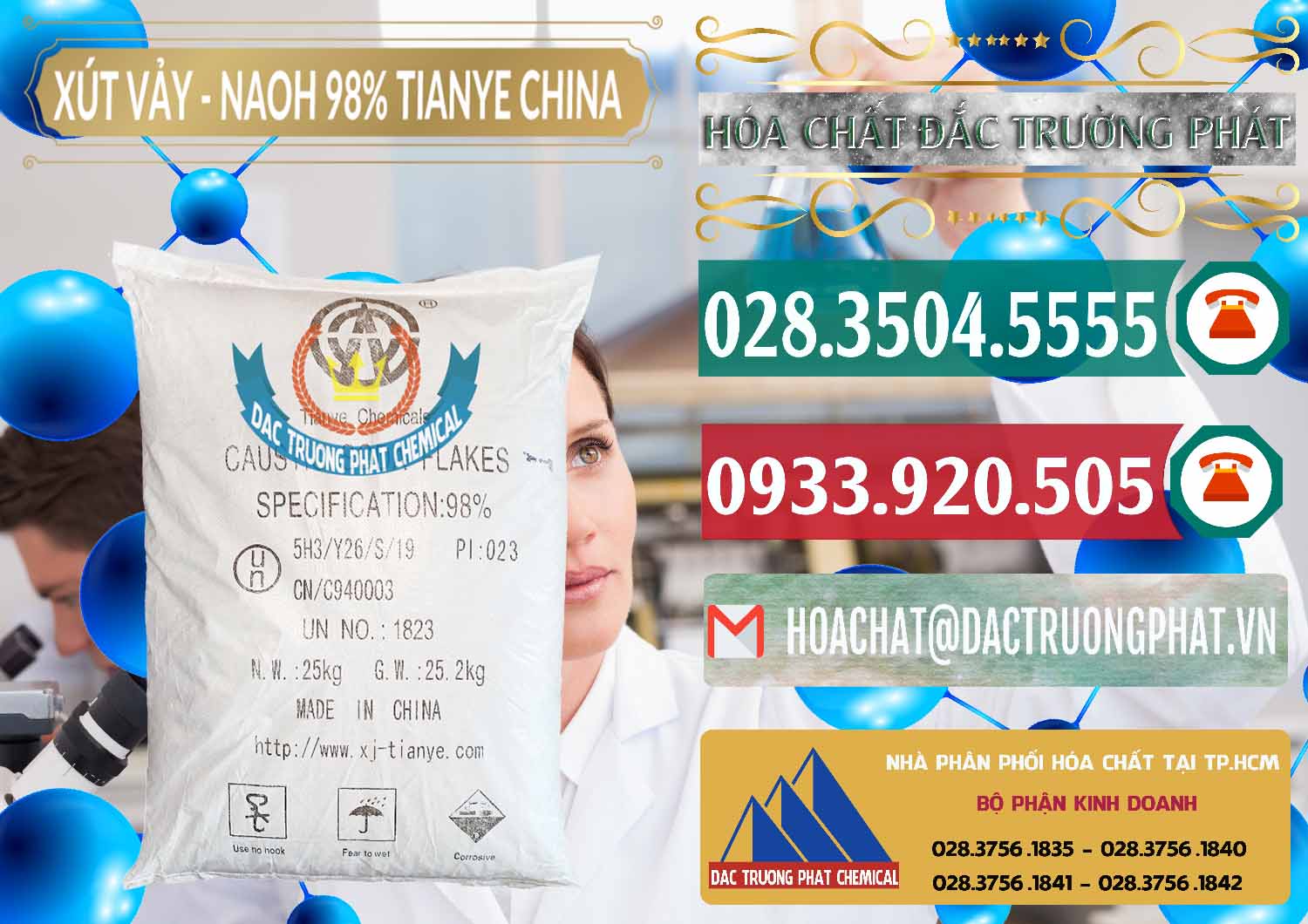 Cty kinh doanh - bán Xút Vảy - NaOH Vảy 98% Tianye Trung Quốc China - 0177 - Nhà cung ứng - phân phối hóa chất tại TP.HCM - muabanhoachat.vn