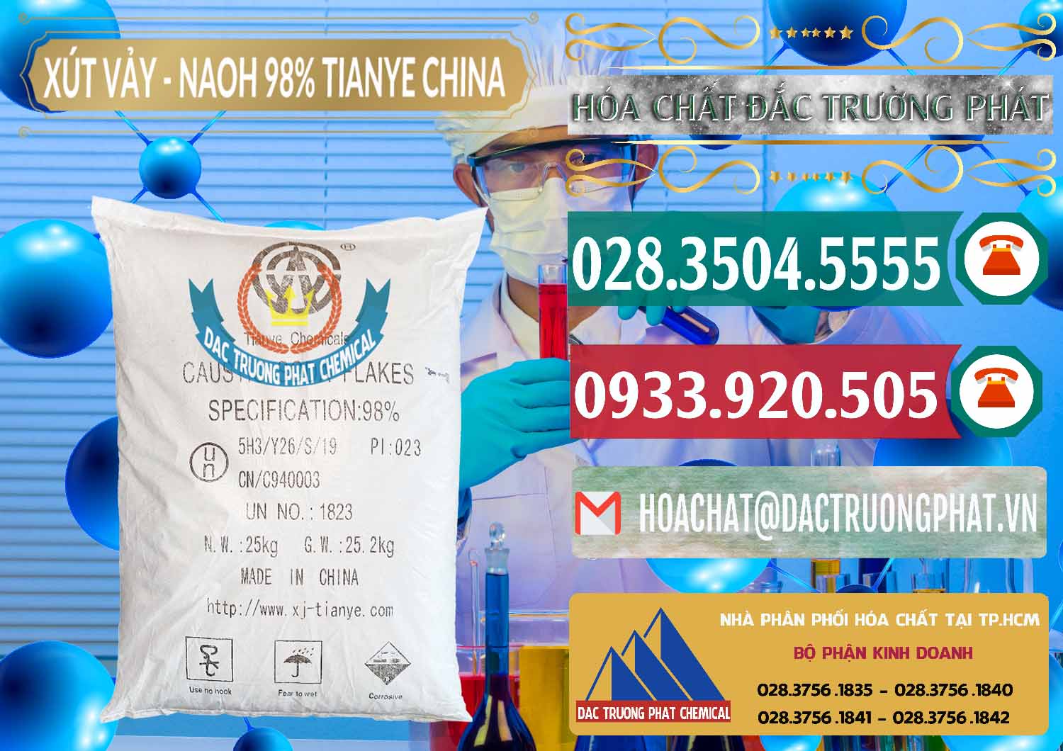 Cty nhập khẩu và bán Xút Vảy - NaOH Vảy 98% Tianye Trung Quốc China - 0177 - Công ty nhập khẩu và phân phối hóa chất tại TP.HCM - muabanhoachat.vn