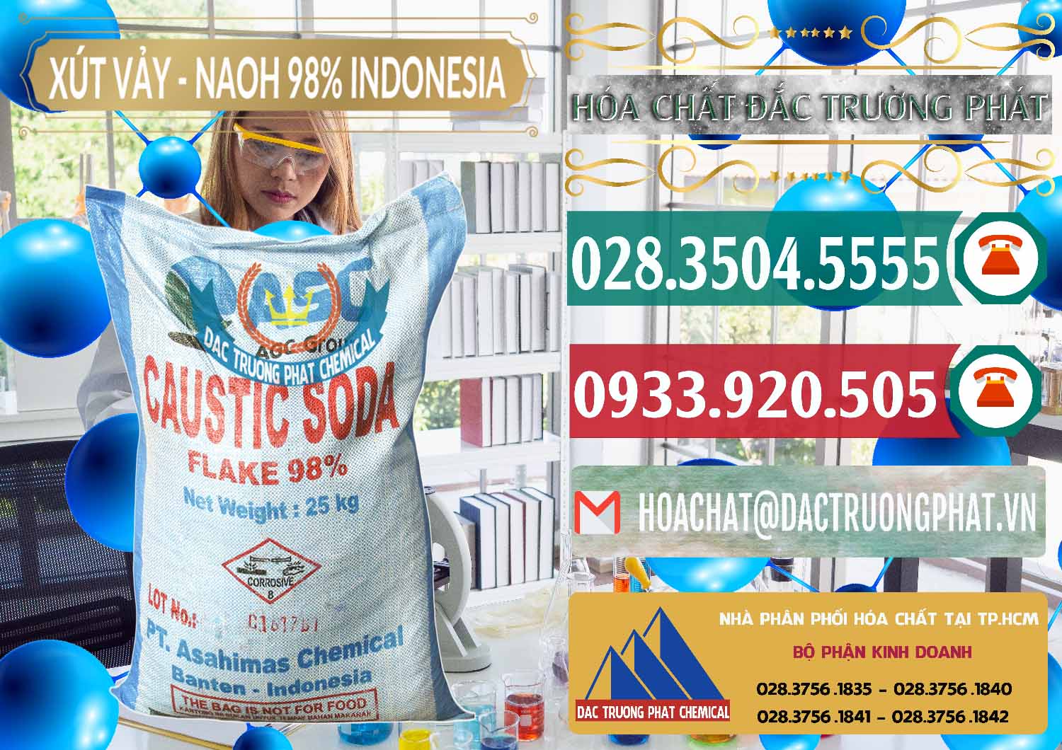 Đơn vị chuyên cung ứng - bán Xút Vảy - NaOH Vảy 98% ASC Indonesia - 0172 - Nơi chuyên cung cấp và nhập khẩu hóa chất tại TP.HCM - muabanhoachat.vn