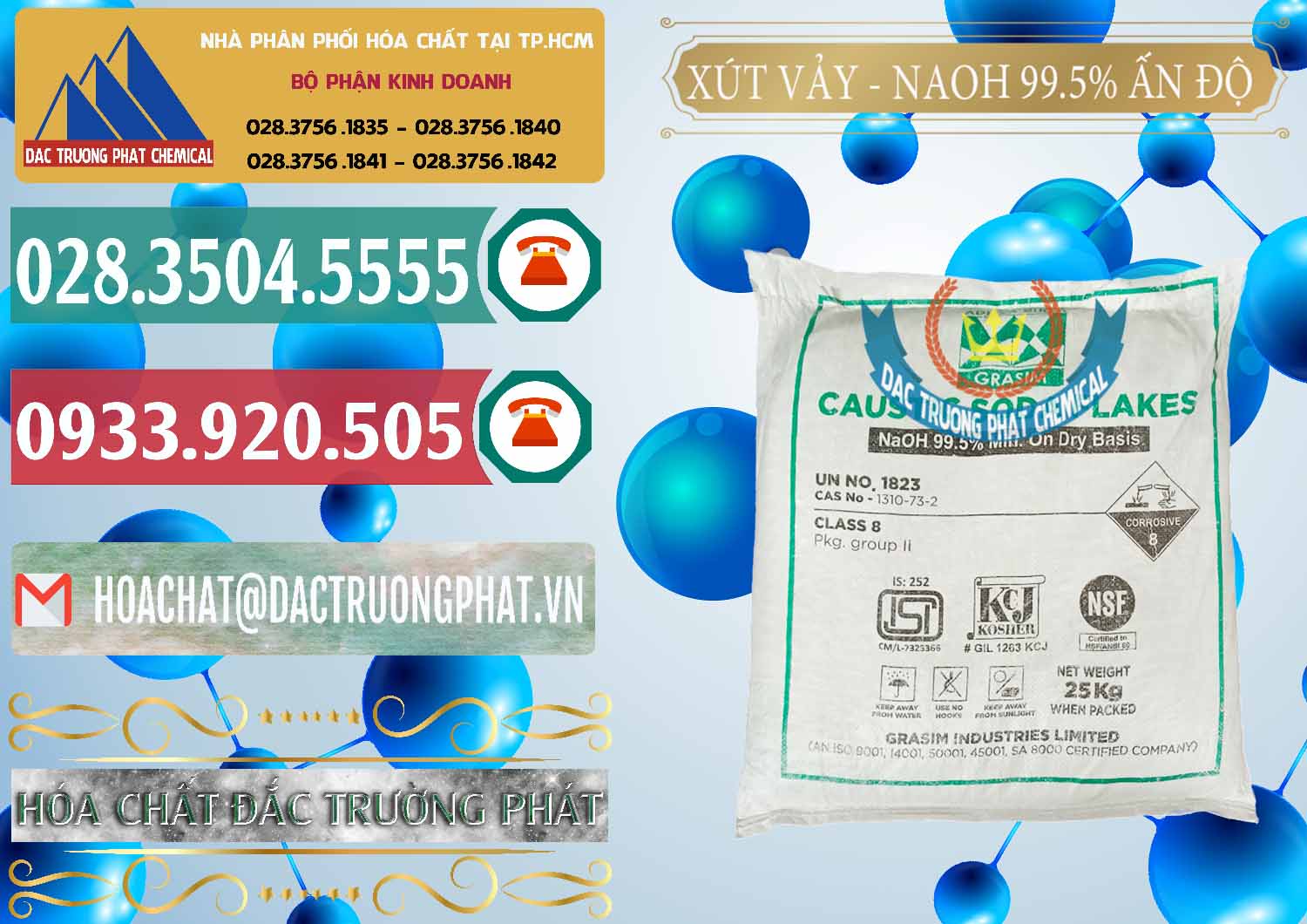 Chuyên bán & phân phối Xút Vảy - NaOH Vảy 99.5% Aditya Birla Grasim Ấn Độ India - 0170 - Cty cung cấp & kinh doanh hóa chất tại TP.HCM - muabanhoachat.vn