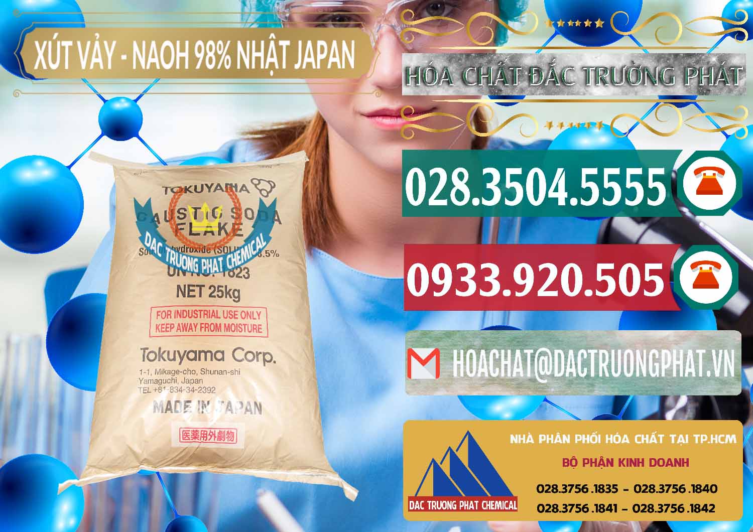 Cung cấp _ bán Xút Vảy - NaOH Vảy 98% Tokuyama Nhật Bản Japan - 0173 - Cty phân phối và cung ứng hóa chất tại TP.HCM - muabanhoachat.vn
