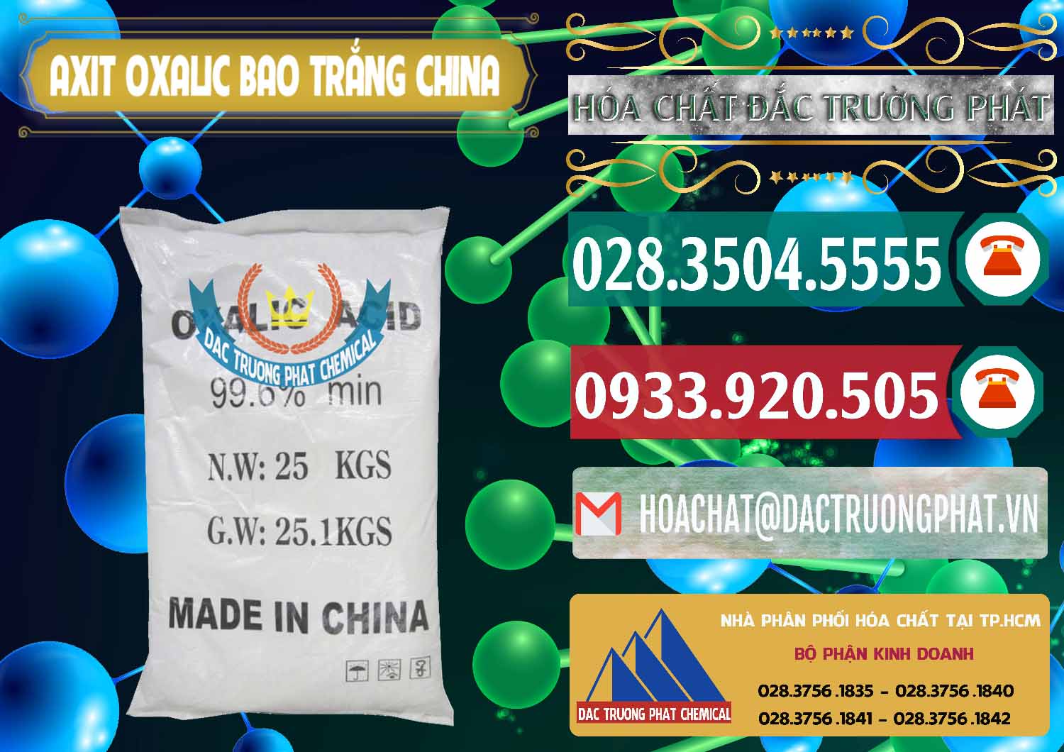 Cty chuyên bán _ cung cấp Acid Oxalic – Axit Oxalic 99.6% Bao Trắng Trung Quốc China - 0270 - Phân phối và kinh doanh hóa chất tại TP.HCM - muabanhoachat.vn