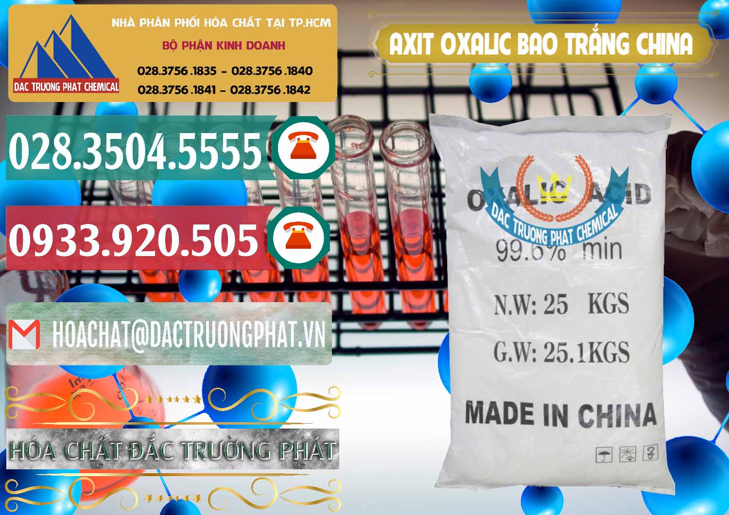 Bán và cung ứng Acid Oxalic – Axit Oxalic 99.6% Bao Trắng Trung Quốc China - 0270 - Chuyên bán và cung cấp hóa chất tại TP.HCM - muabanhoachat.vn