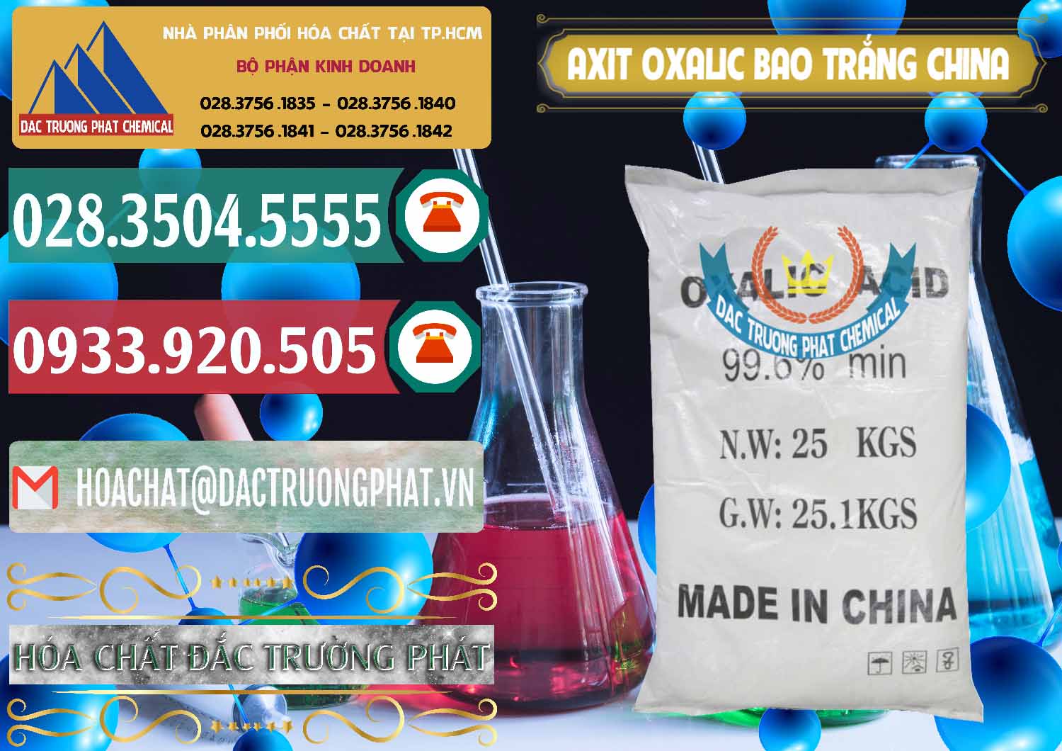 Nơi chuyên cung cấp & bán Acid Oxalic – Axit Oxalic 99.6% Bao Trắng Trung Quốc China - 0270 - Cty chuyên bán và cung cấp hóa chất tại TP.HCM - muabanhoachat.vn