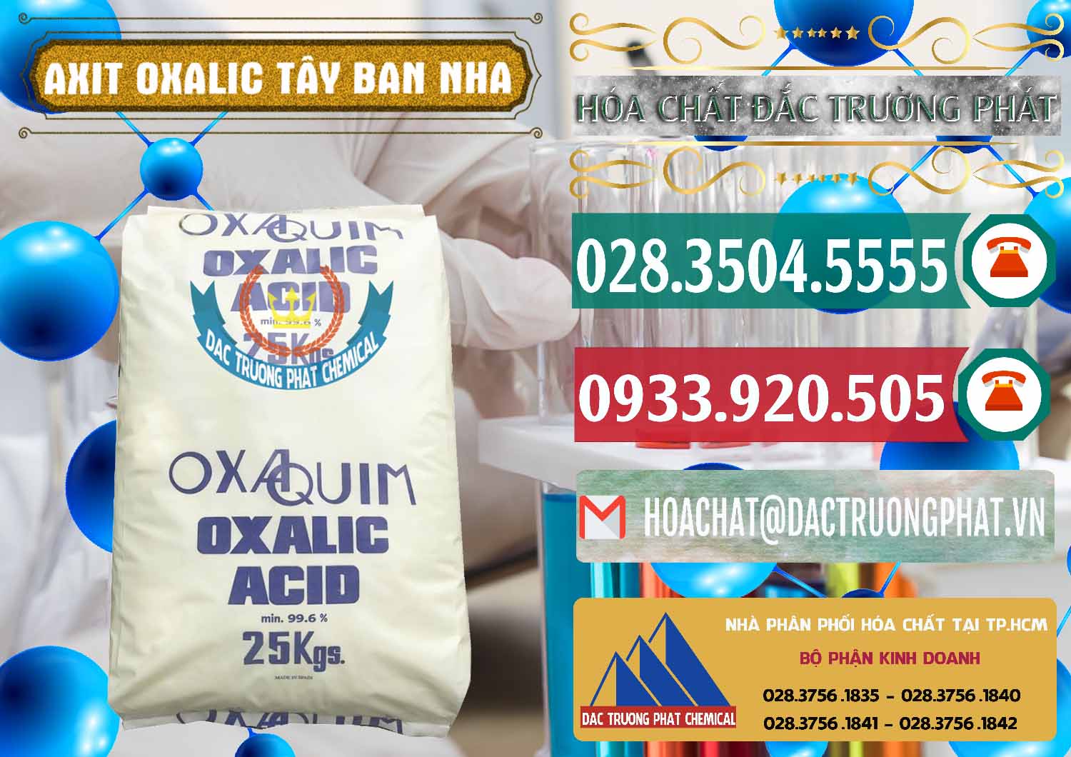 Cty chuyên bán - phân phối Acid Oxalic – Axit Oxalic 99.6% Tây Ban Nha Spain - 0269 - Cty nhập khẩu ( phân phối ) hóa chất tại TP.HCM - muabanhoachat.vn
