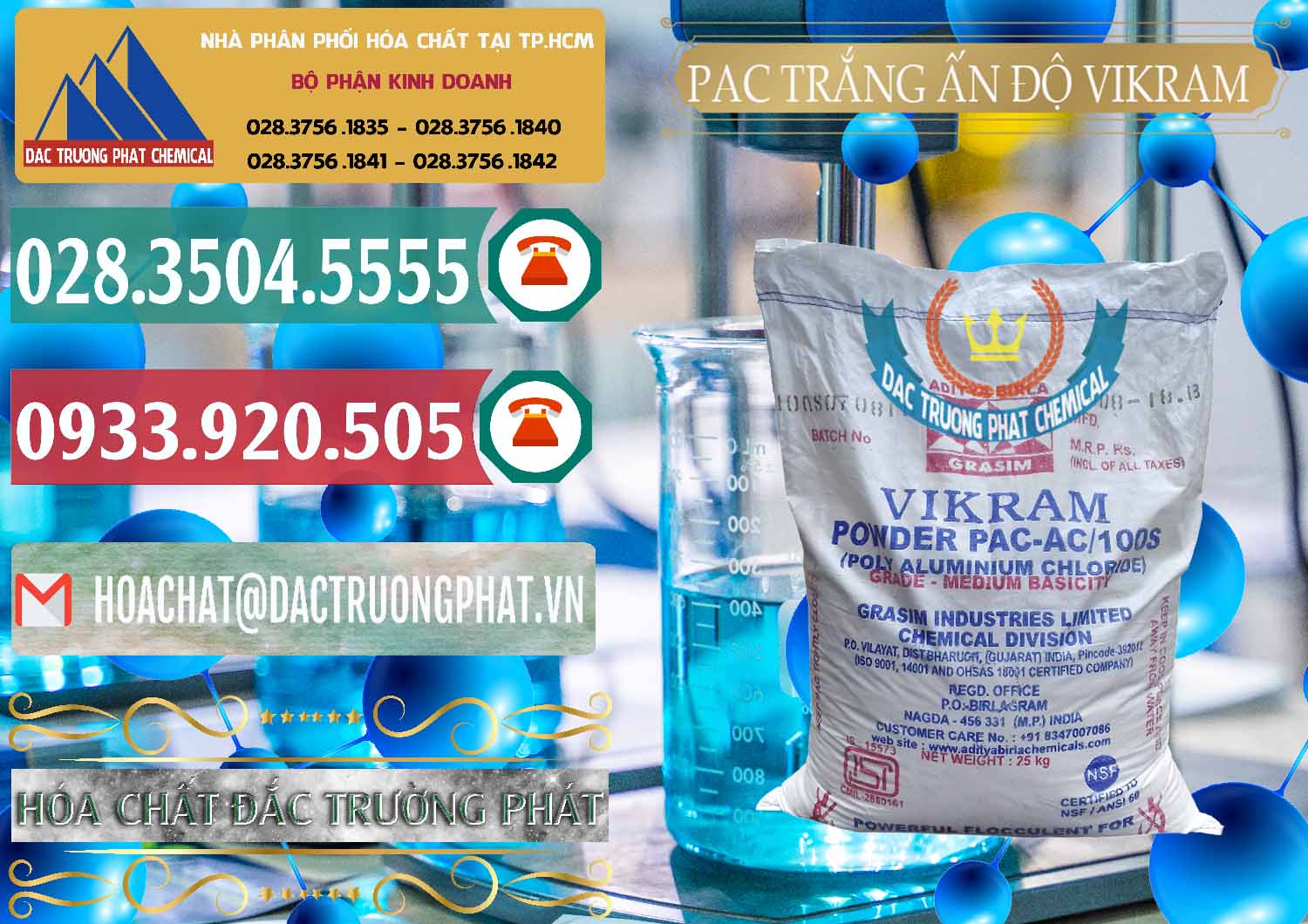 Đơn vị phân phối ( bán ) PAC - Polyaluminium Chloride Ấn Độ India Vikram - 0120 - Đơn vị chuyên bán & cung cấp hóa chất tại TP.HCM - muabanhoachat.vn