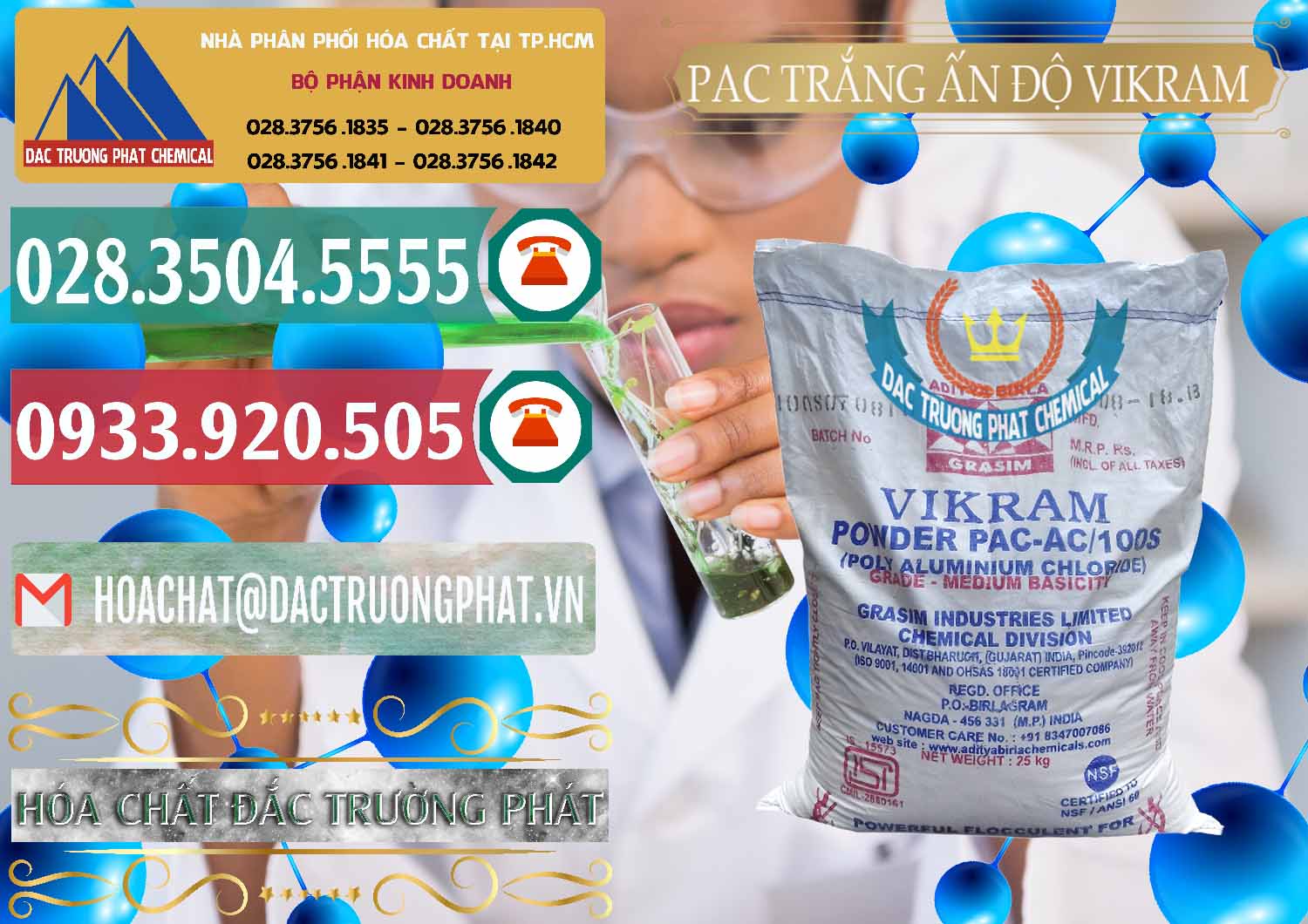 PAC - Polyaluminium Chloride Ấn Độ India Vikram Công ty chuyên bán _ phân phối PAC - Polyaluminium Chloride Ấn Độ India Vikram - 0120 - Cty kinh doanh - phân phối hóa chất tại TP.HCM - muabanhoachat.vn