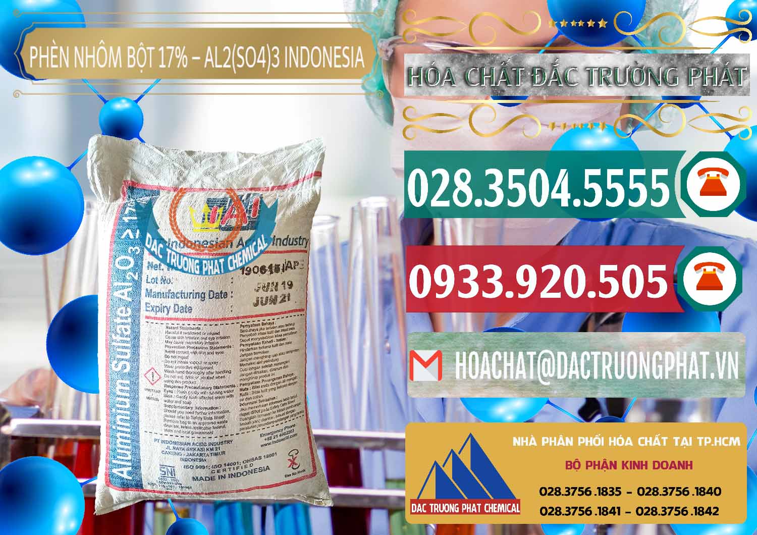 Cty kinh doanh & bán Phèn Nhôm Bột - Al2(SO4)3 17% bao 25kg Indonesia - 0114 - Đơn vị chuyên phân phối & bán hóa chất tại TP.HCM - muabanhoachat.vn