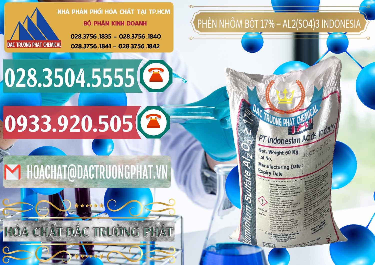 Cty chuyên nhập khẩu và bán Phèn Nhôm Bột - Al2(SO4)3 17% bao 50kg Indonesia - 0112 - Chuyên phân phối _ nhập khẩu hóa chất tại TP.HCM - muabanhoachat.vn
