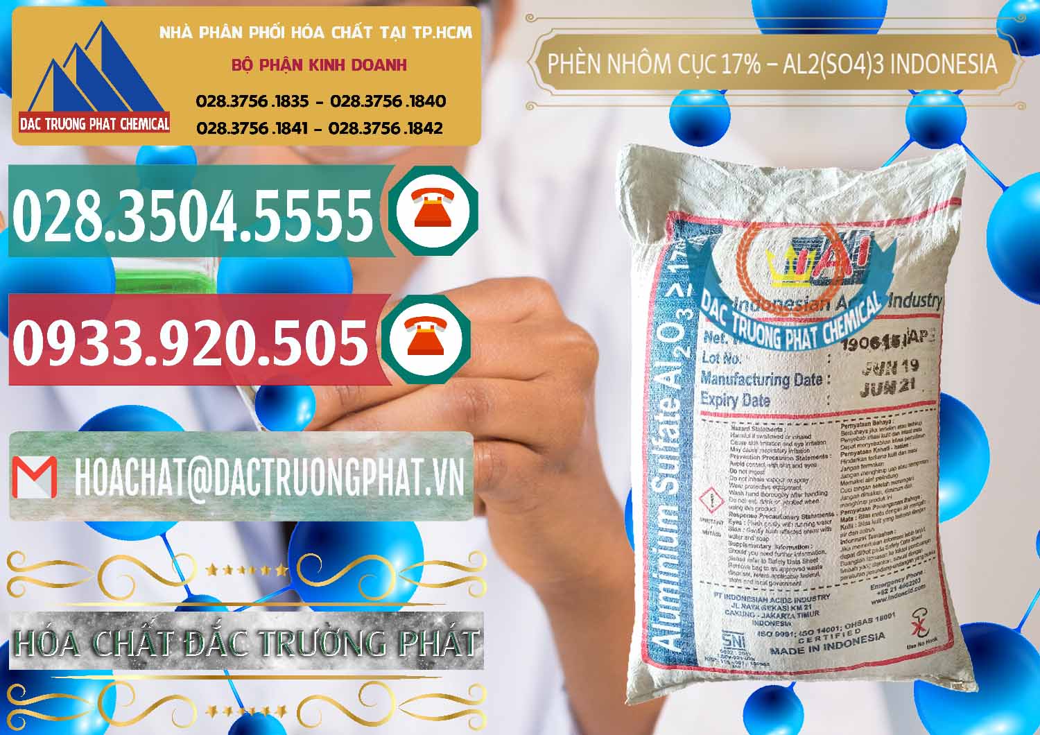Chuyên nhập khẩu ( bán ) Phèn Nhôm Cục - Al2(SO4)3 17% bao 25kg Indonesia - 0115 - Nhà phân phối ( nhập khẩu ) hóa chất tại TP.HCM - muabanhoachat.vn