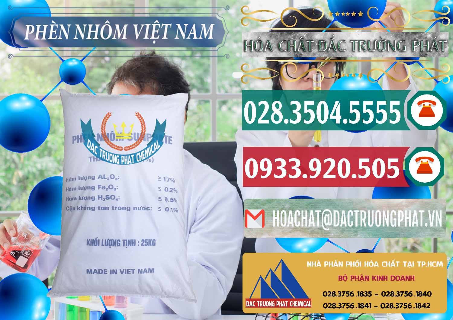 Công ty chuyên phân phối ( bán ) Phèn Nhôm - Al2(SO4)3 17% Việt Nam - 0465 - Đơn vị phân phối - cung cấp hóa chất tại TP.HCM - muabanhoachat.vn