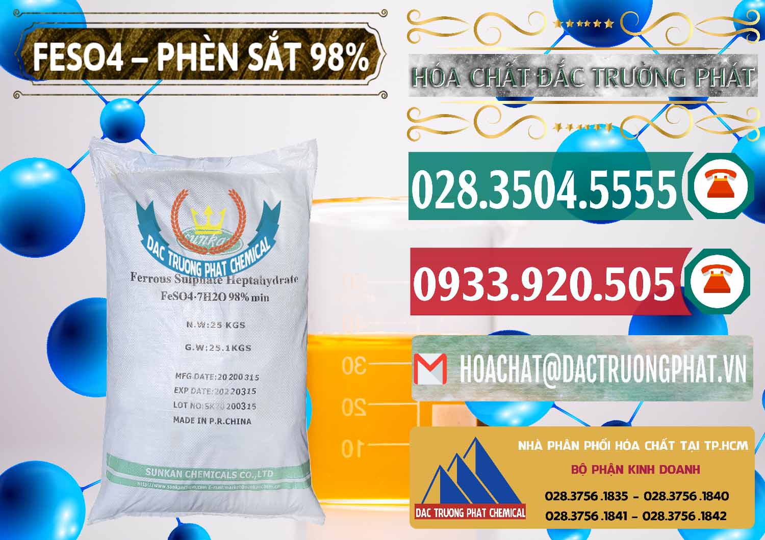 Chuyên cung cấp _ bán Phèn Sắt - FeSO4.7H2O 98% Sunkan Trung Quốc China - 0116 - Nơi chuyên kinh doanh & phân phối hóa chất tại TP.HCM - muabanhoachat.vn