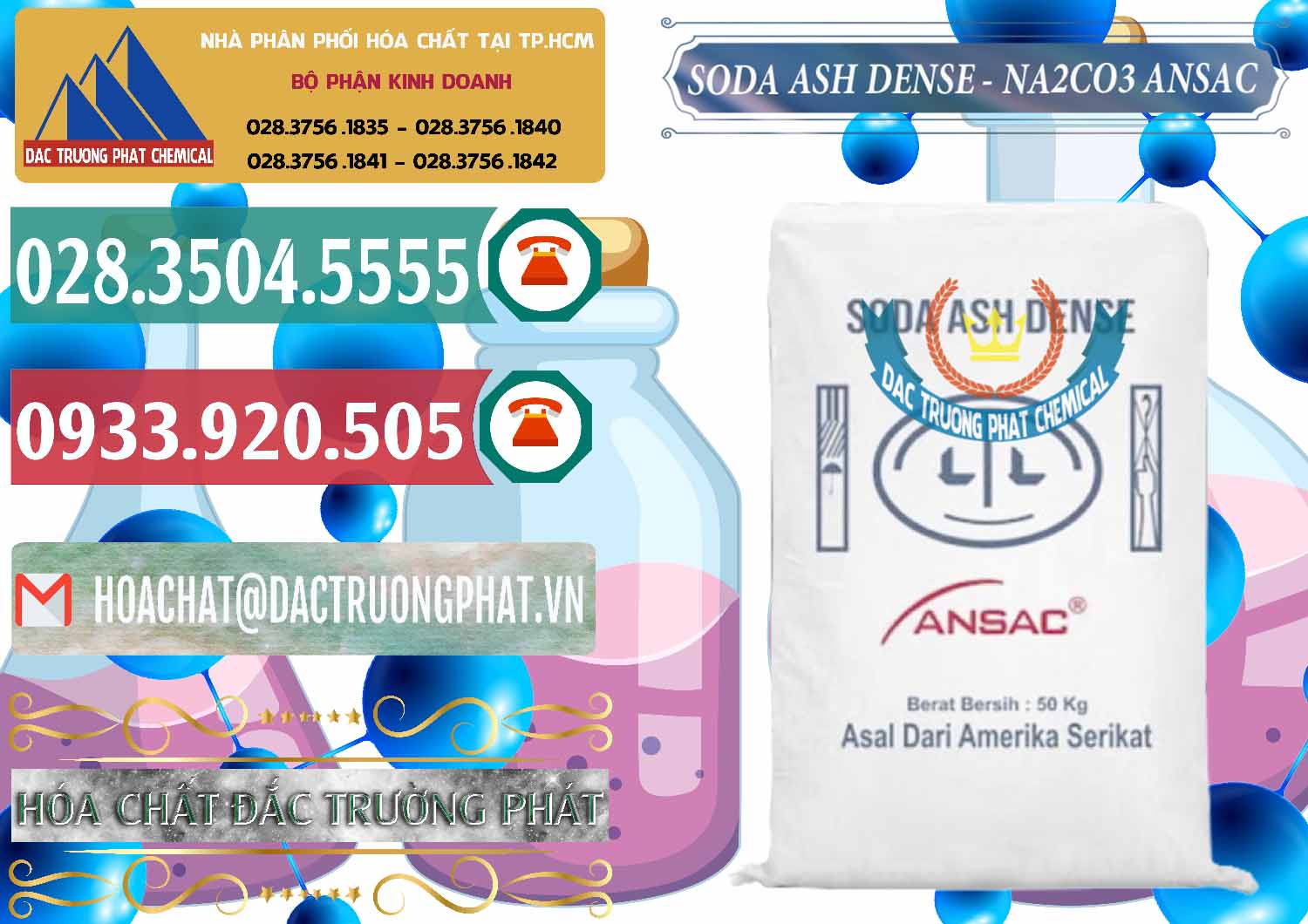 Bán và cung cấp Soda Ash Dense - NA2CO3 Ansac Mỹ USA - 0412 - Cty chuyên kinh doanh & phân phối hóa chất tại TP.HCM - muabanhoachat.vn