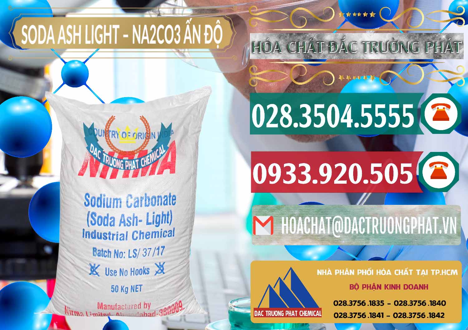 Nơi chuyên bán ( phân phối ) Soda Ash Light - NA2CO3 Nirma Ấn Độ India - 0125 - Cty chuyên nhập khẩu & cung cấp hóa chất tại TP.HCM - muabanhoachat.vn
