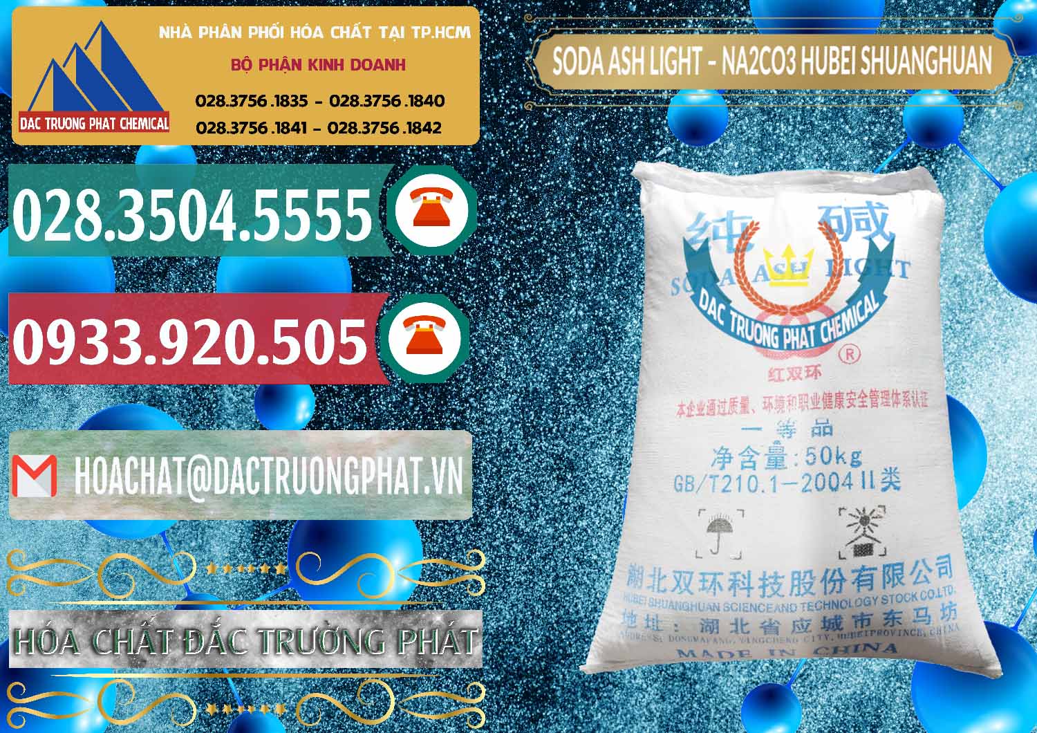 Cty chuyên phân phối ( bán ) Soda Ash Light - NA2CO3 2 Vòng Tròn Hubei Shuanghuan Trung Quốc China - 0130 - Nhập khẩu _ cung cấp hóa chất tại TP.HCM - muabanhoachat.vn