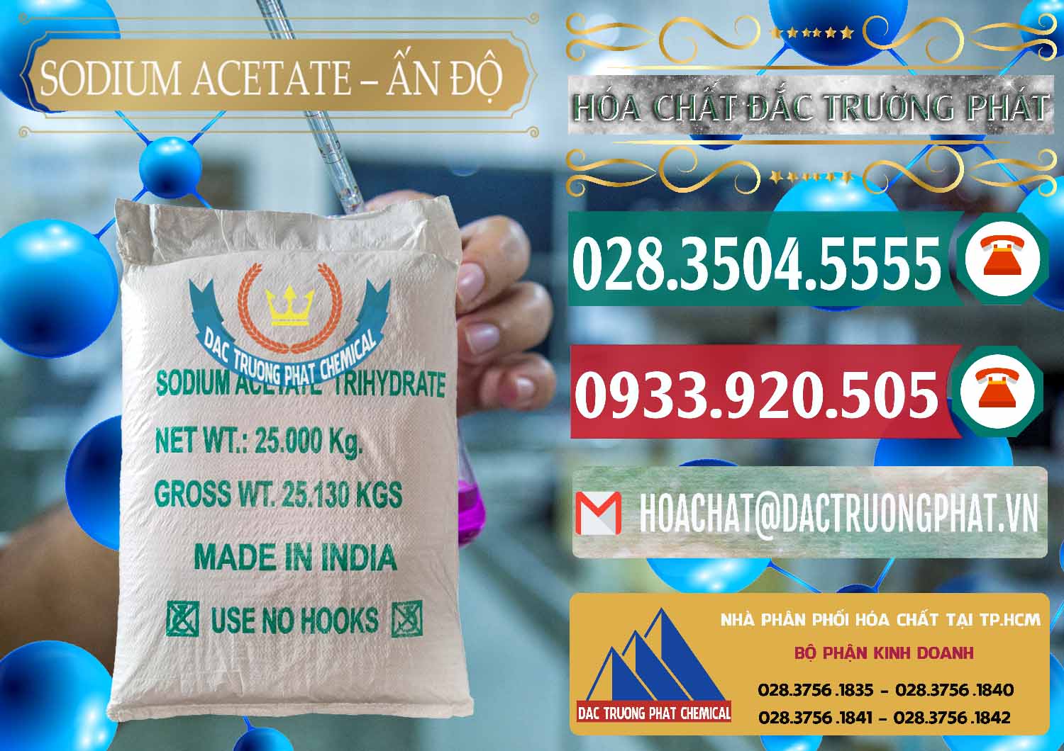 Chuyên cung cấp - bán Sodium Acetate - Natri Acetate Ấn Độ India - 0133 - Đơn vị cung cấp và nhập khẩu hóa chất tại TP.HCM - muabanhoachat.vn