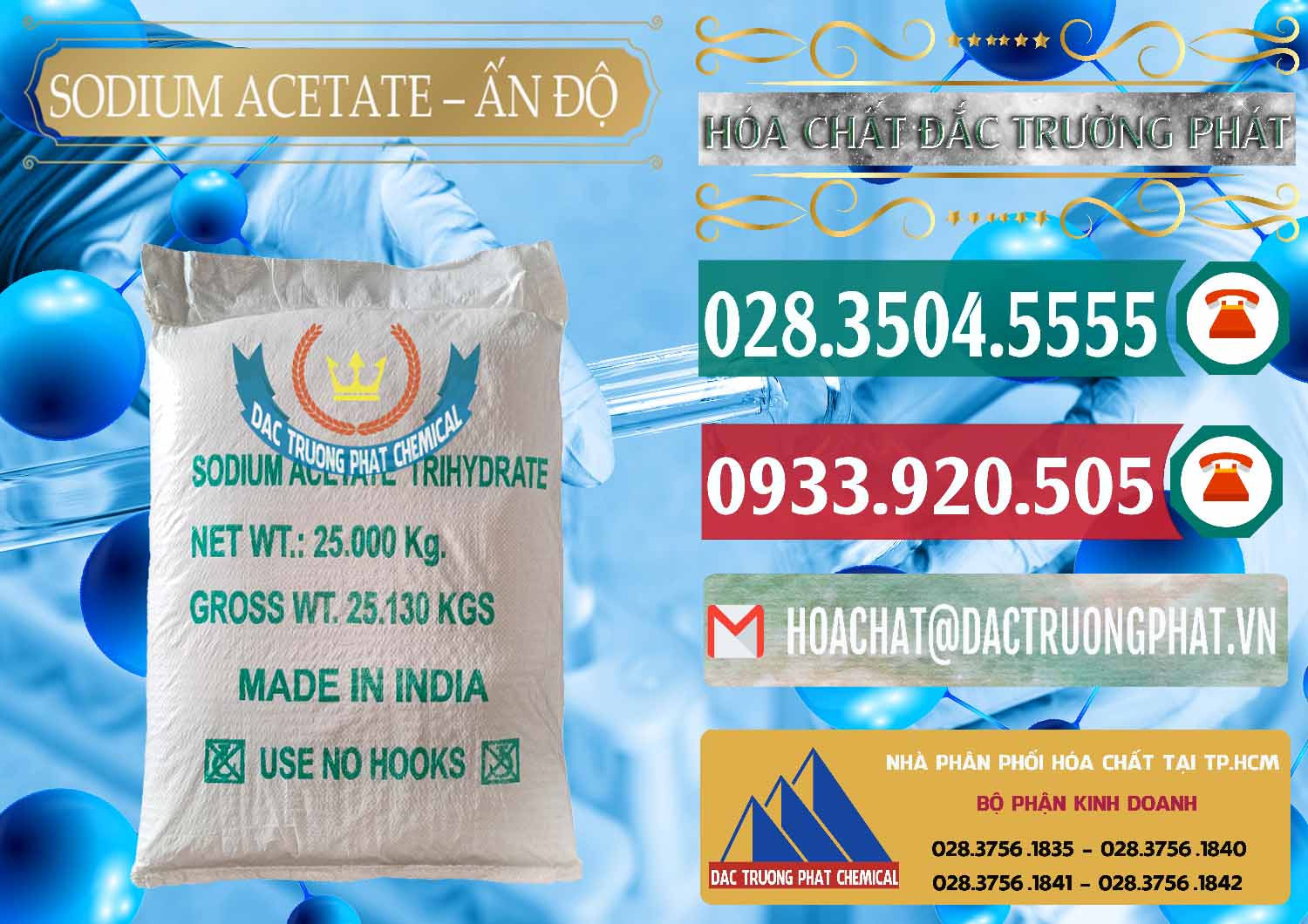 Nơi phân phối và bán Sodium Acetate - Natri Acetate Ấn Độ India - 0133 - Công ty nhập khẩu và cung cấp hóa chất tại TP.HCM - muabanhoachat.vn