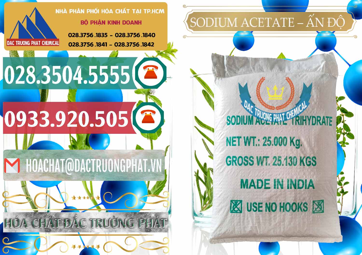 Đơn vị cung ứng & bán Sodium Acetate - Natri Acetate Ấn Độ India - 0133 - Công ty kinh doanh _ phân phối hóa chất tại TP.HCM - muabanhoachat.vn