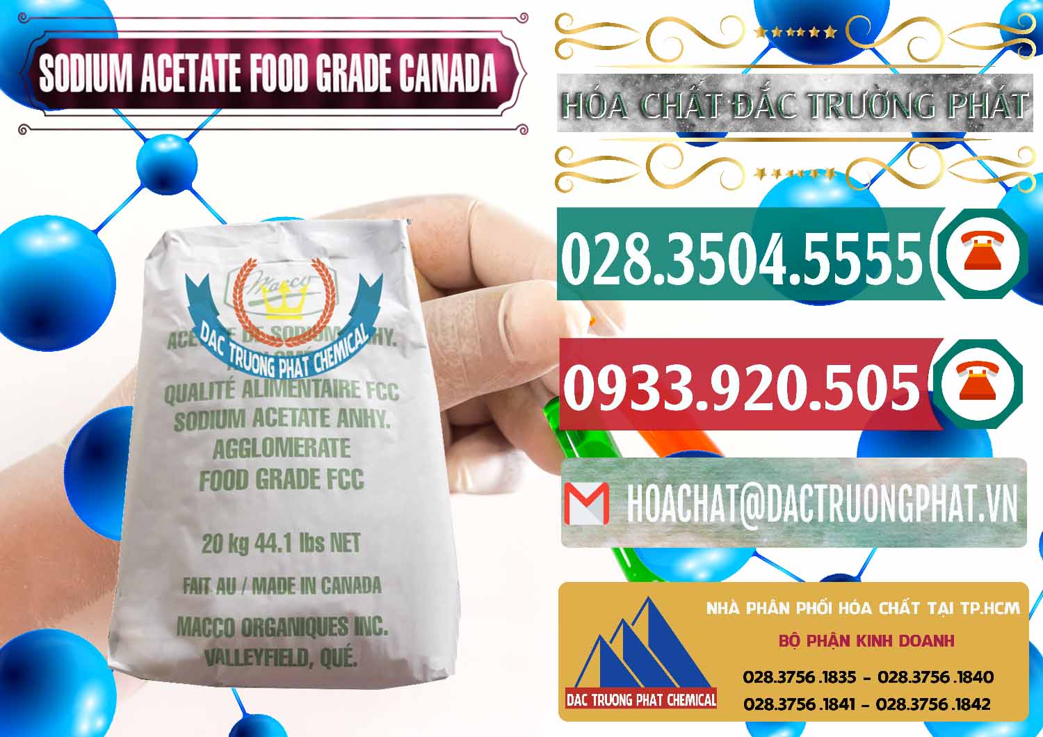 Nơi cung cấp & bán Sodium Acetate - Natri Acetate Food Grade Canada - 0282 - Chuyên nhập khẩu ( cung cấp ) hóa chất tại TP.HCM - muabanhoachat.vn